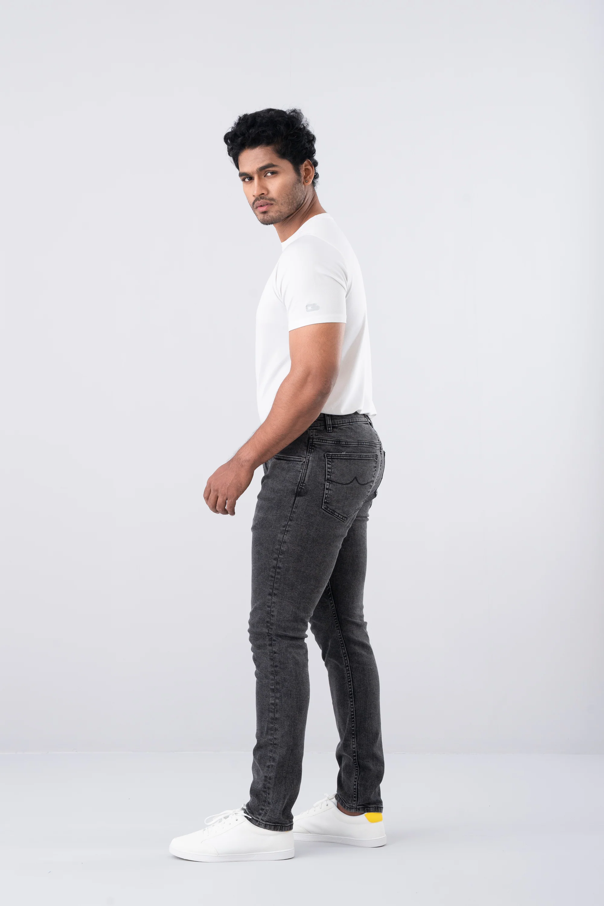 Tapered Fit Black Jeans - Image 3