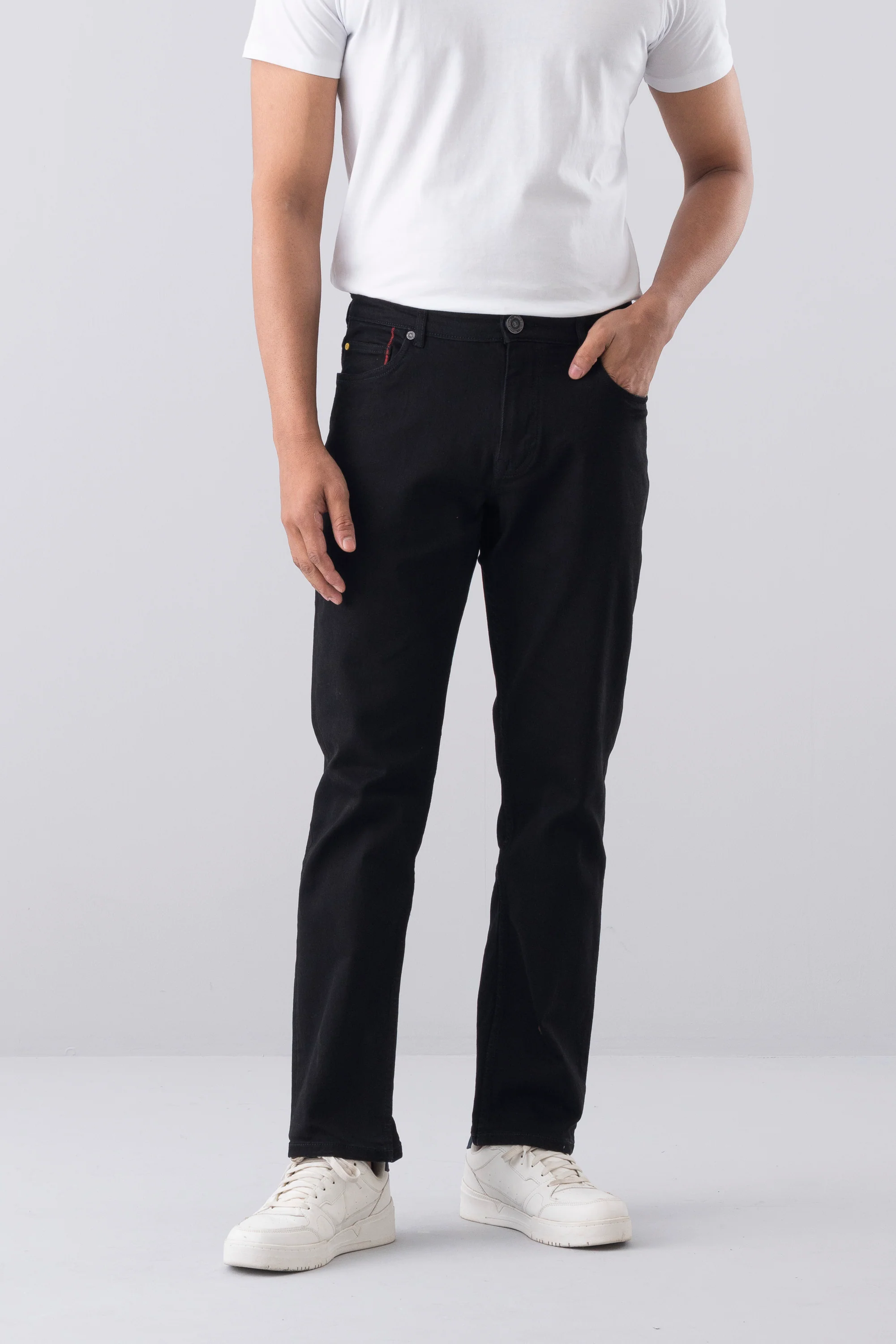 Straight Fit Black Jeans