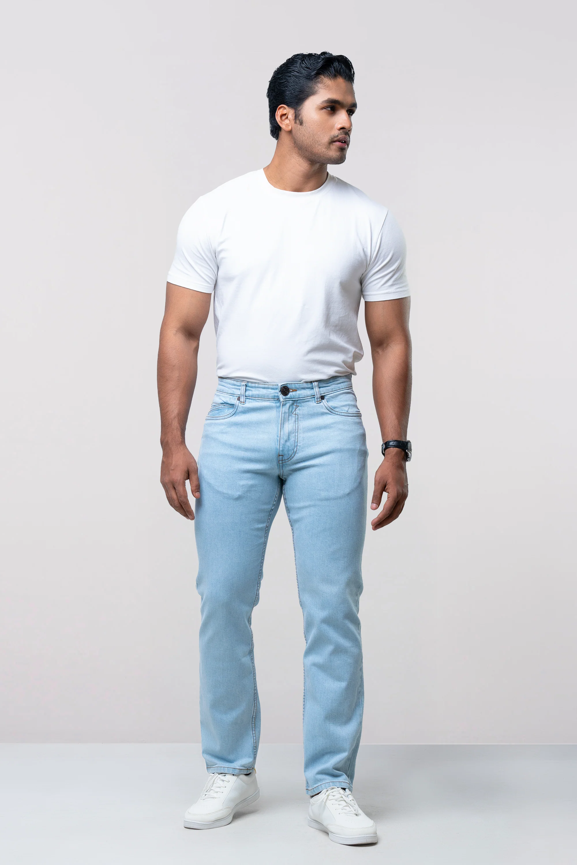 Straight Fit Blue Jeans - Image 2