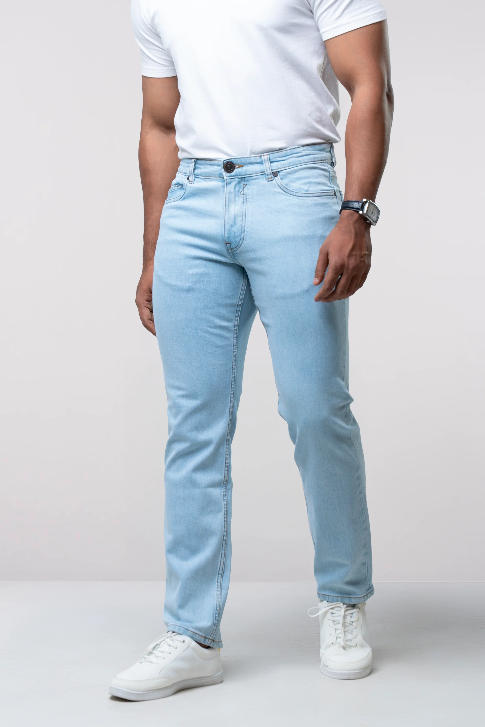 Straight Fit Blue Jeans - Image 3