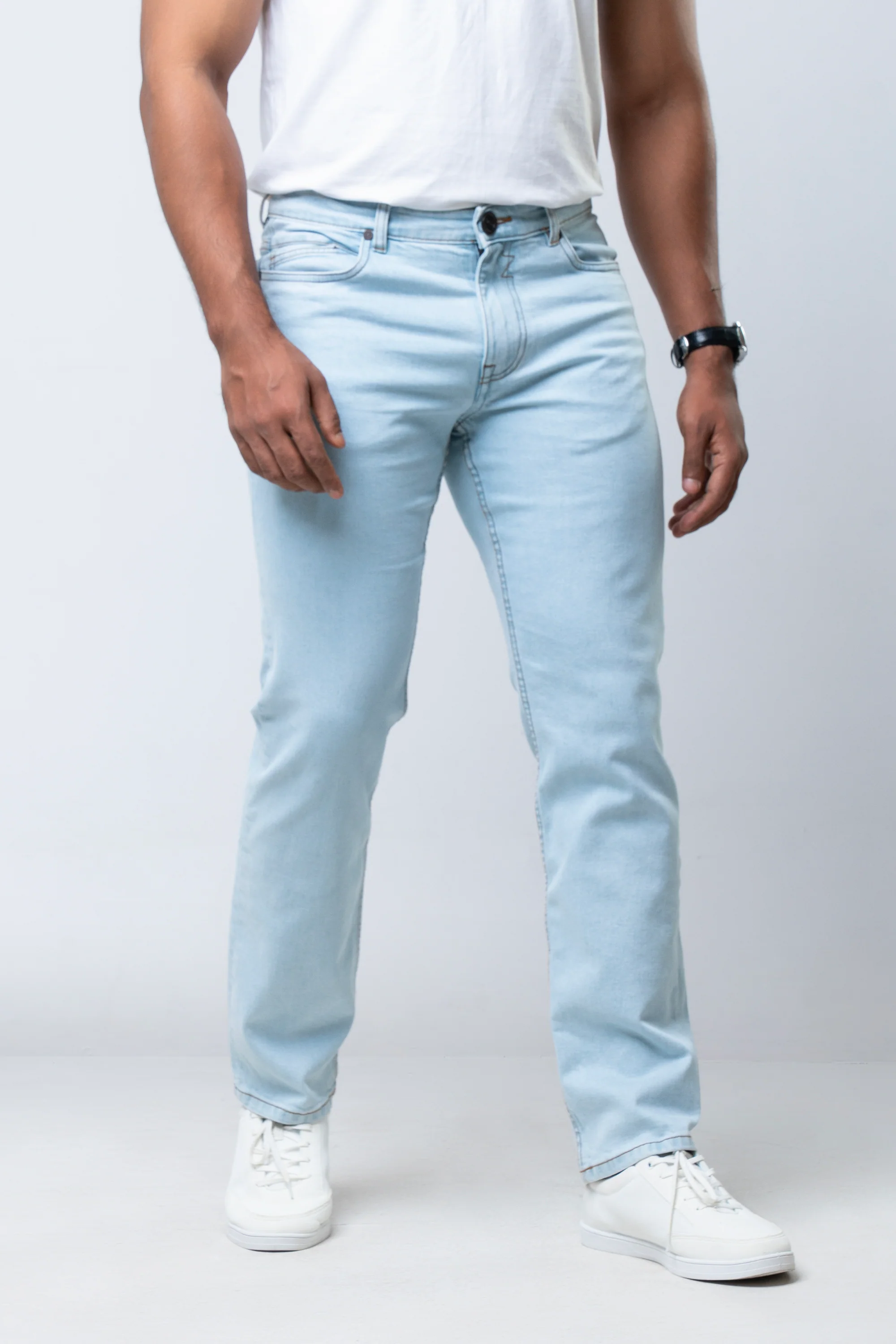Straight Fit Blue Jeans - Image 8
