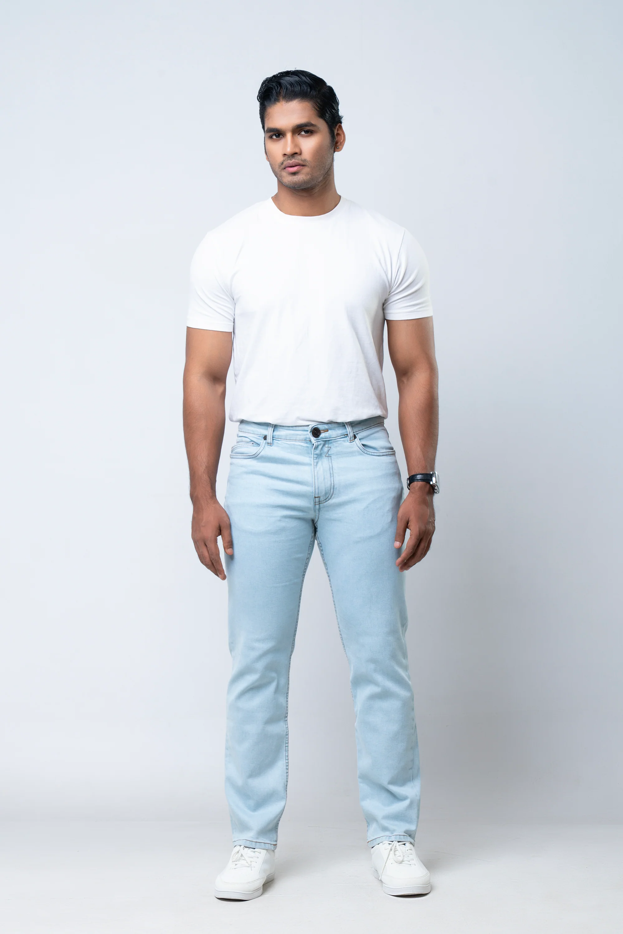 Straight Fit Blue Jeans - Image 9