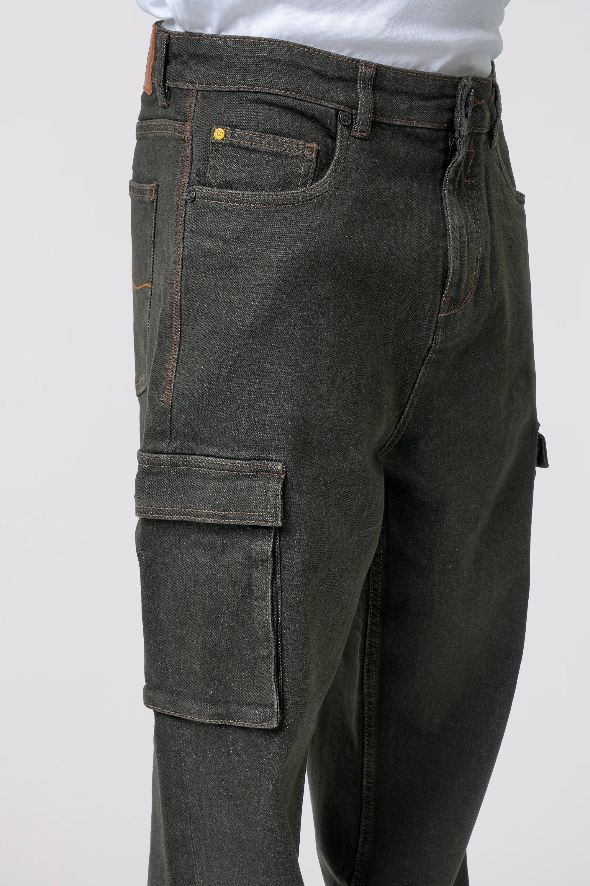 Baggy Fit Green Jeans - Image 6