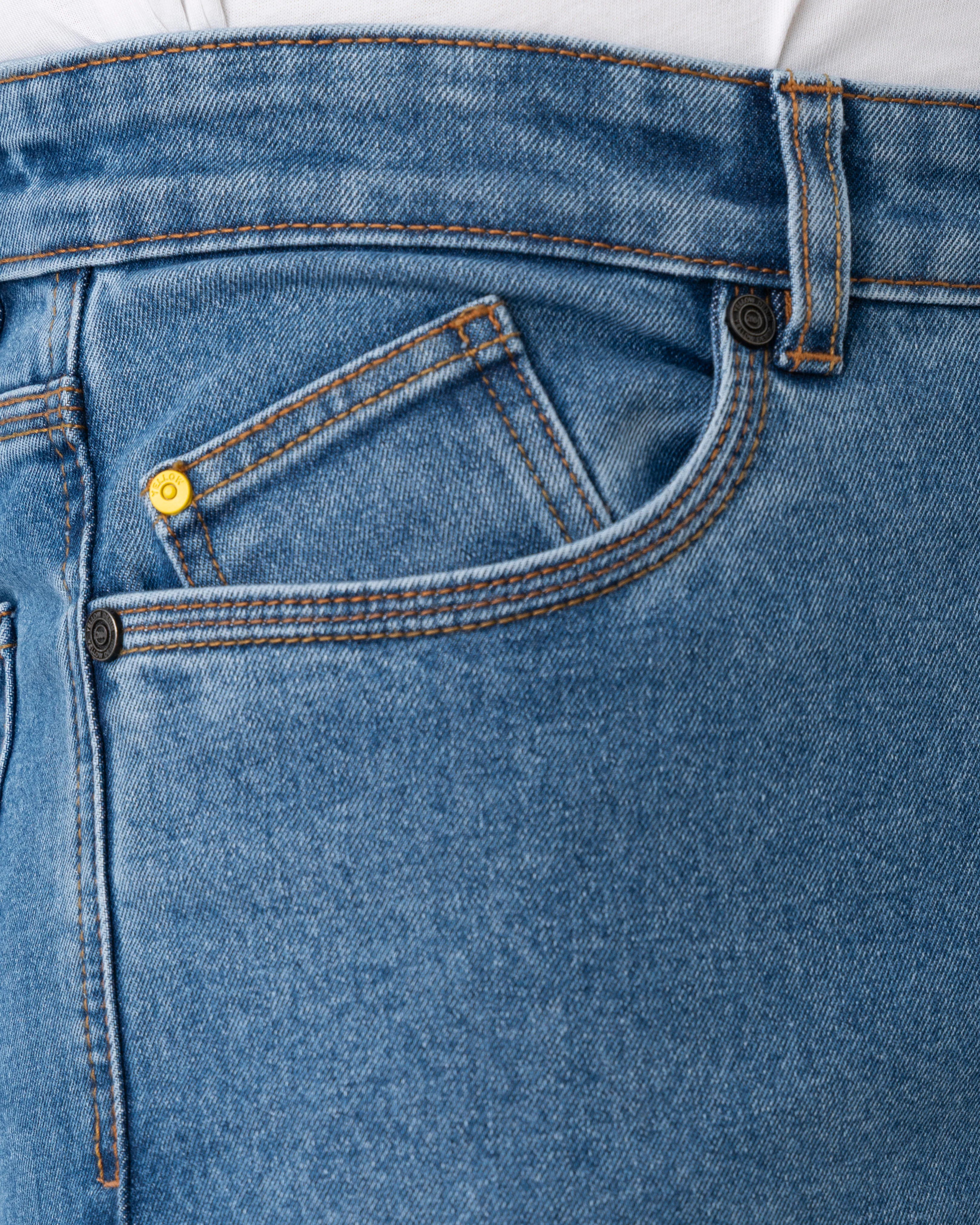 Slim Fit Mid Blue Jeans - Image 5