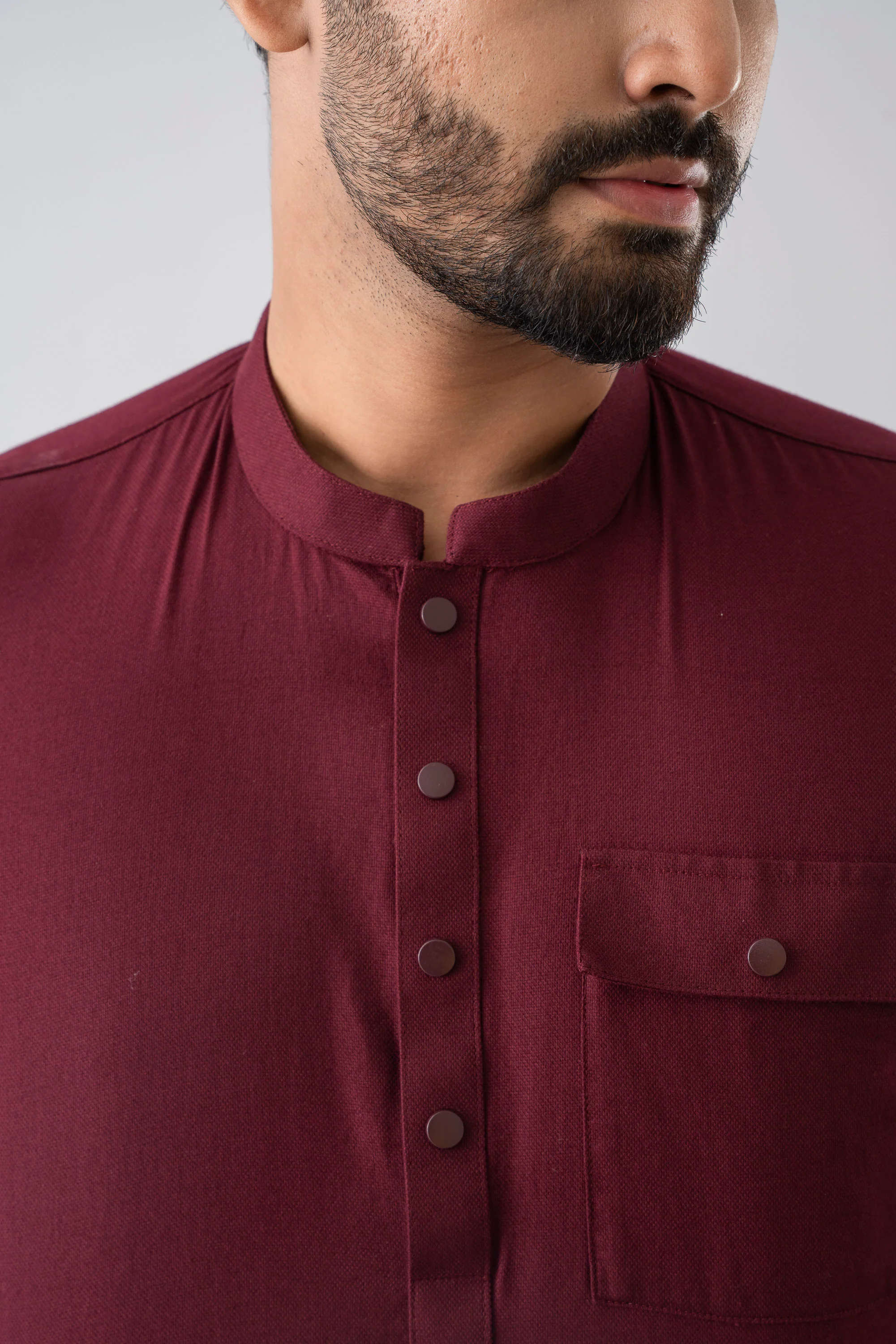 Regular Fit Semi-Formal Ethnic Kurta Set - Image 5