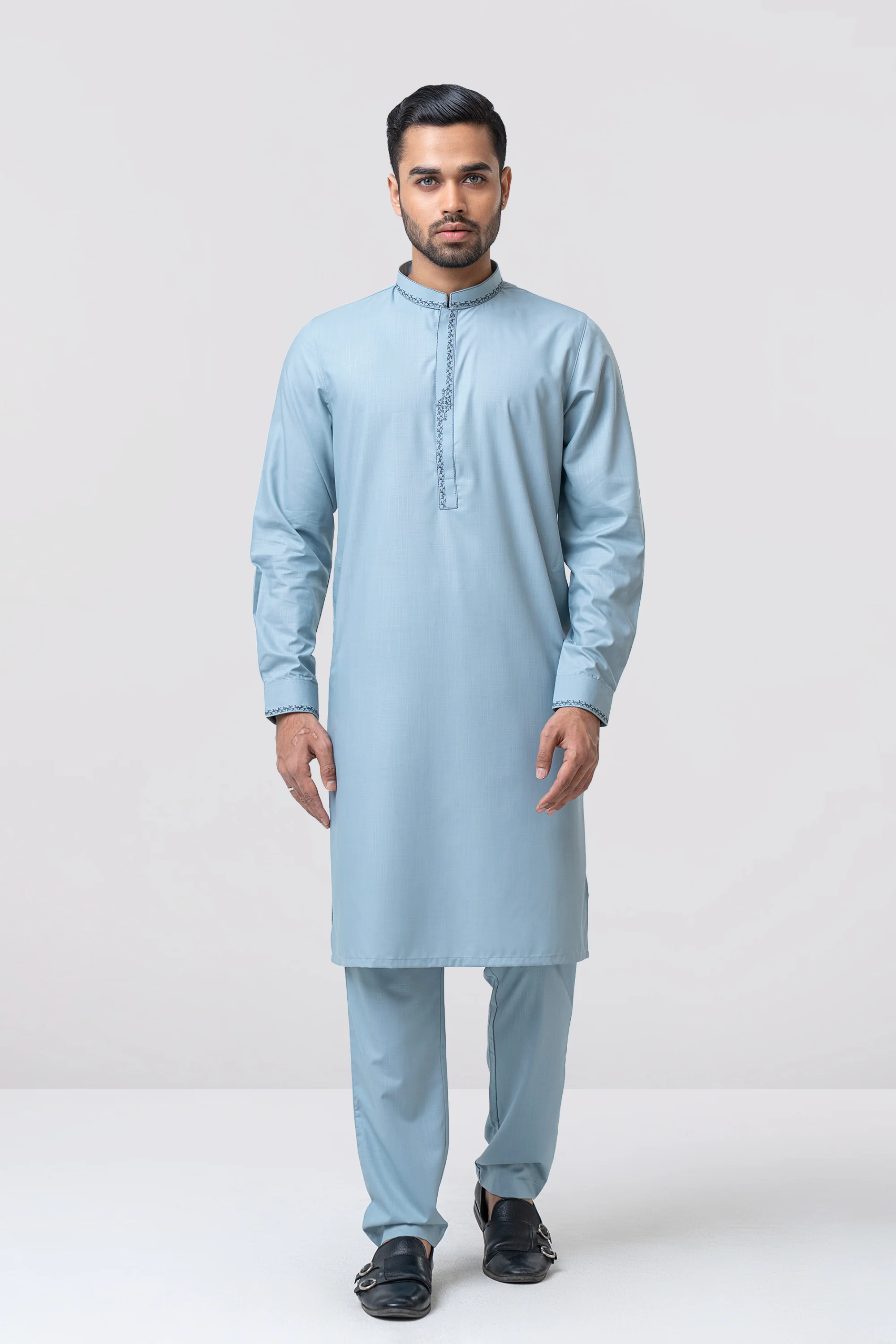 Regular Fit Formal Ethnic Kurta Set - Image 4