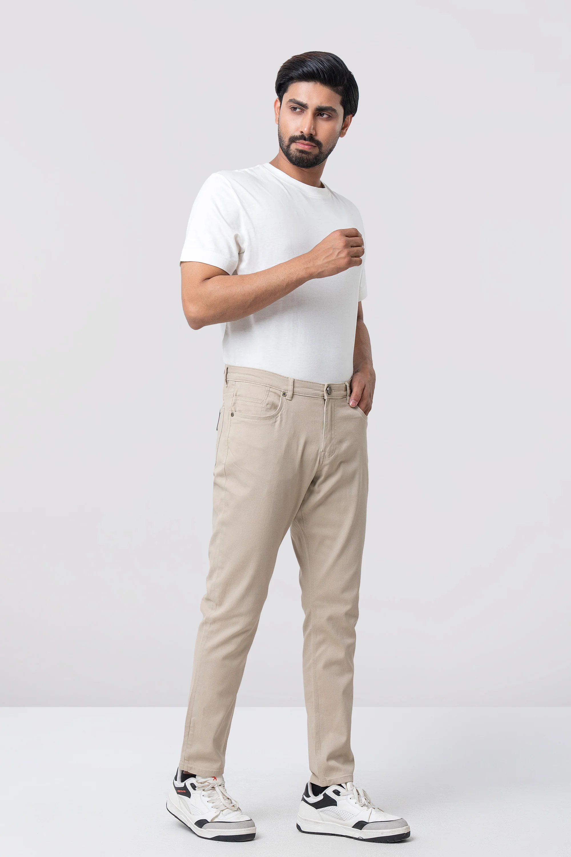 Slim Fit Fashion Trousers - Image 2
