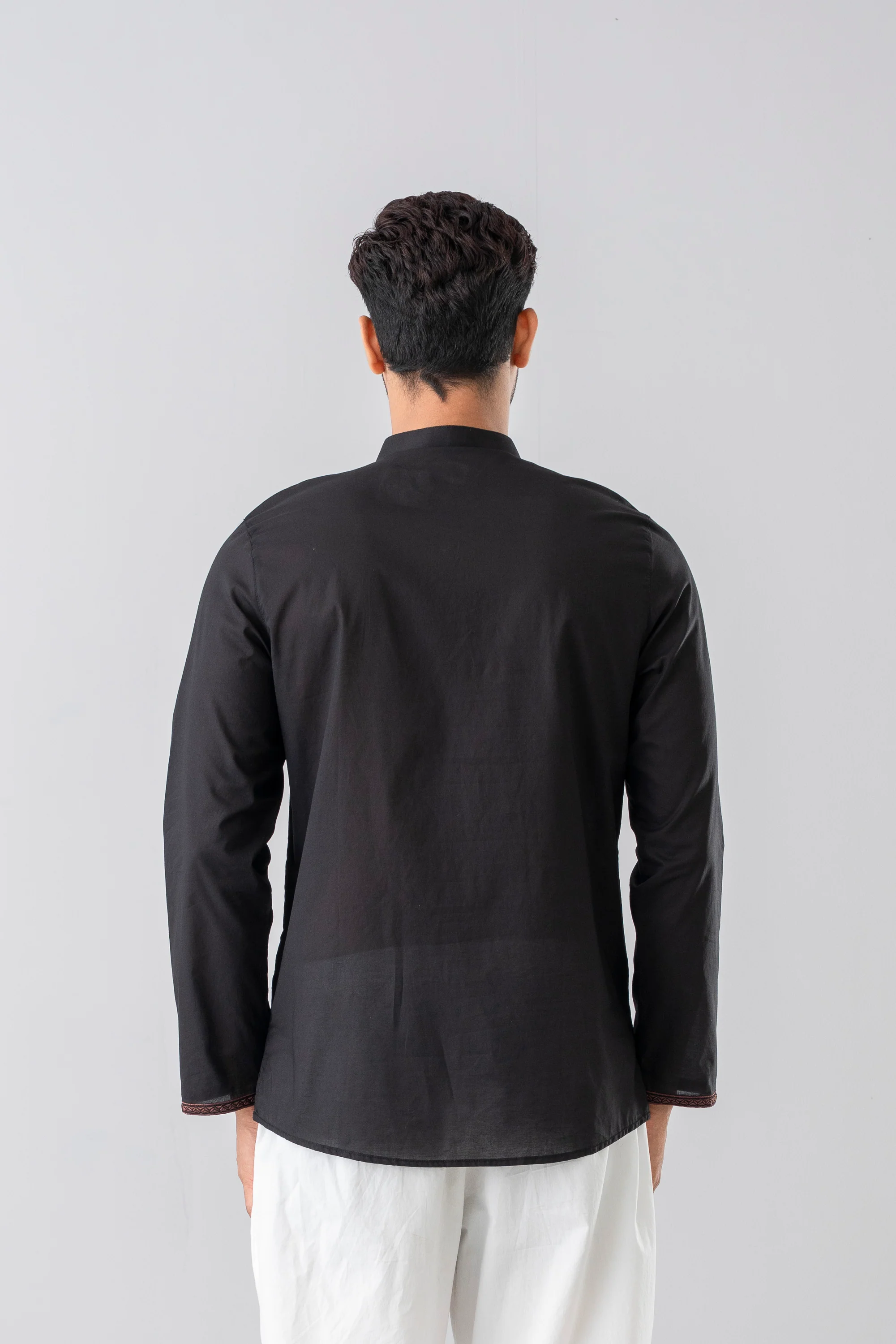 Regular Fit Embroidered Fatua - Image 4