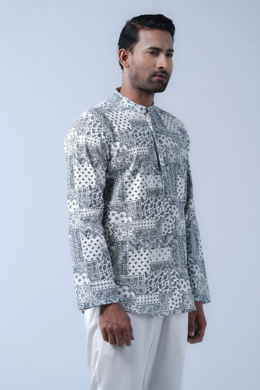 Regular Fit Printed Cotton Fatua - Image 2