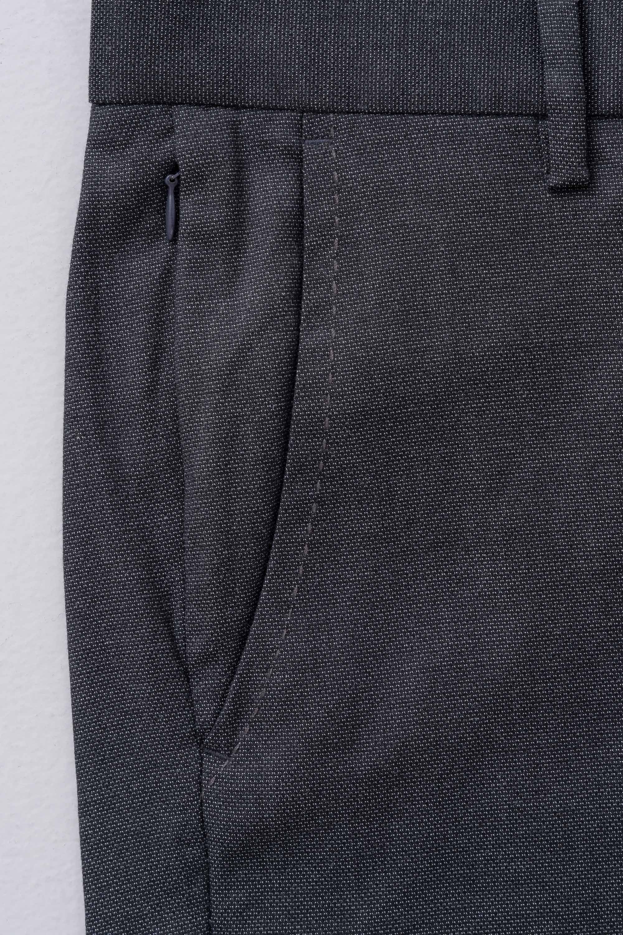 Slim Fit Dobby Texture Formal Pant - Image 6