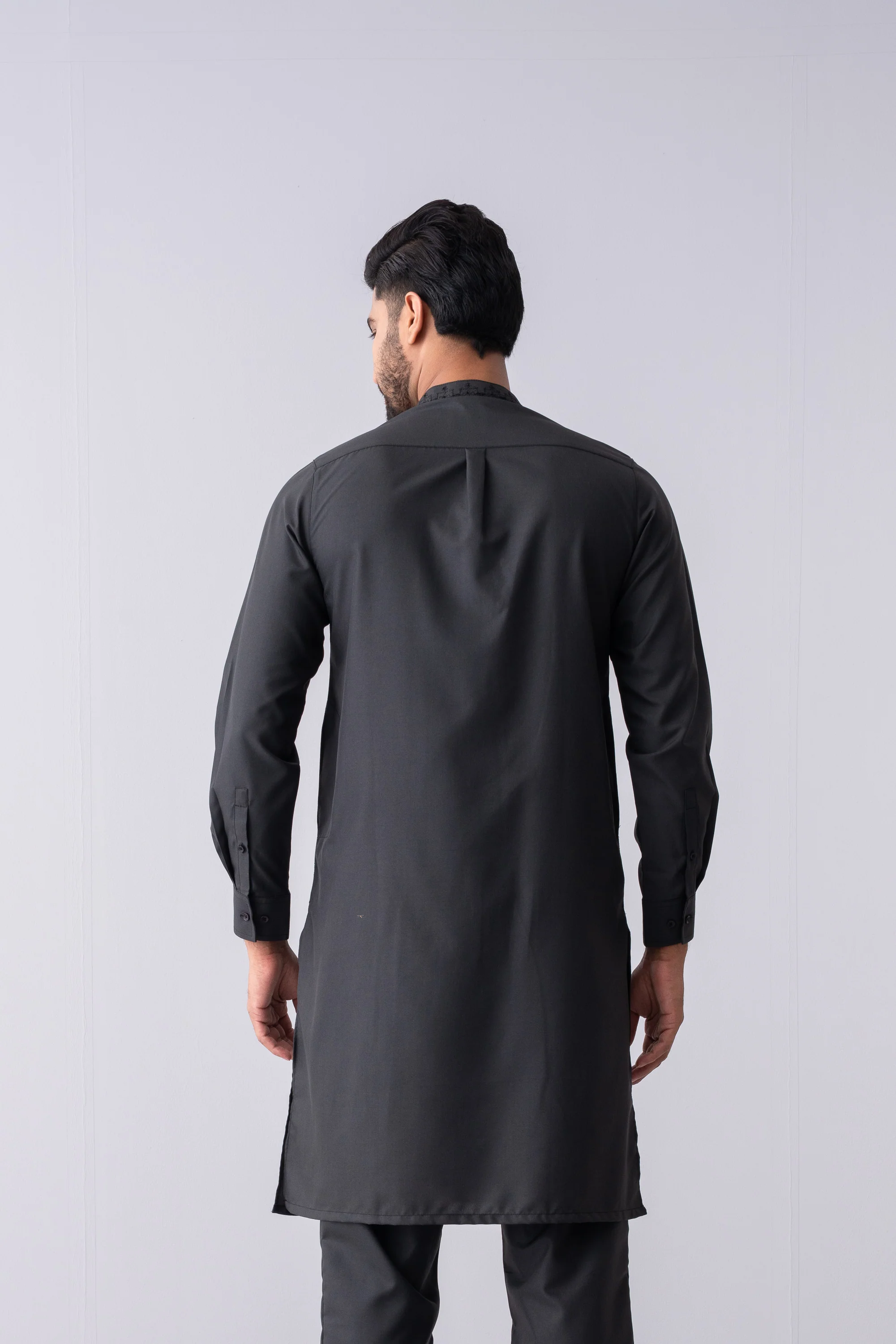 Regular Fit Embroidered Semi-Formal Kurta Set - Image 10