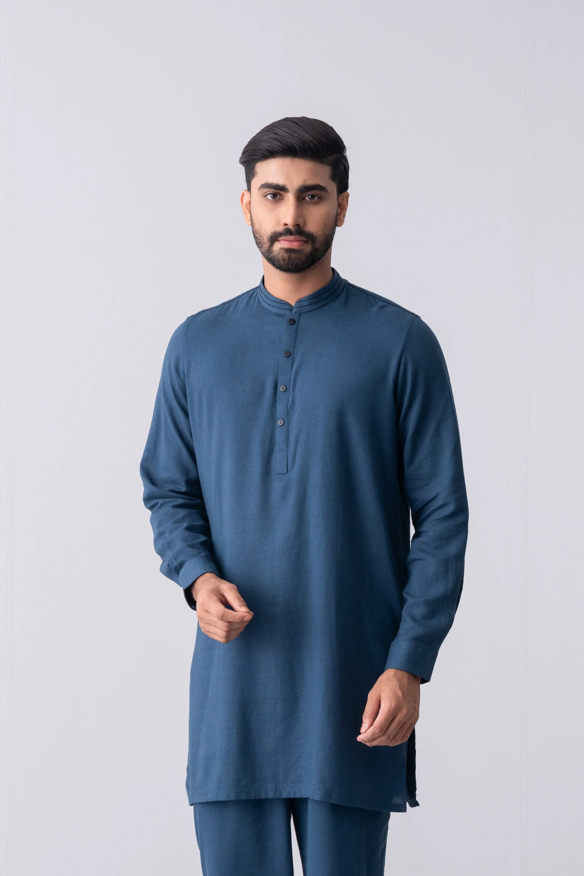 Regular Fit Blended Fabric Formal Kurta Set - Image 2