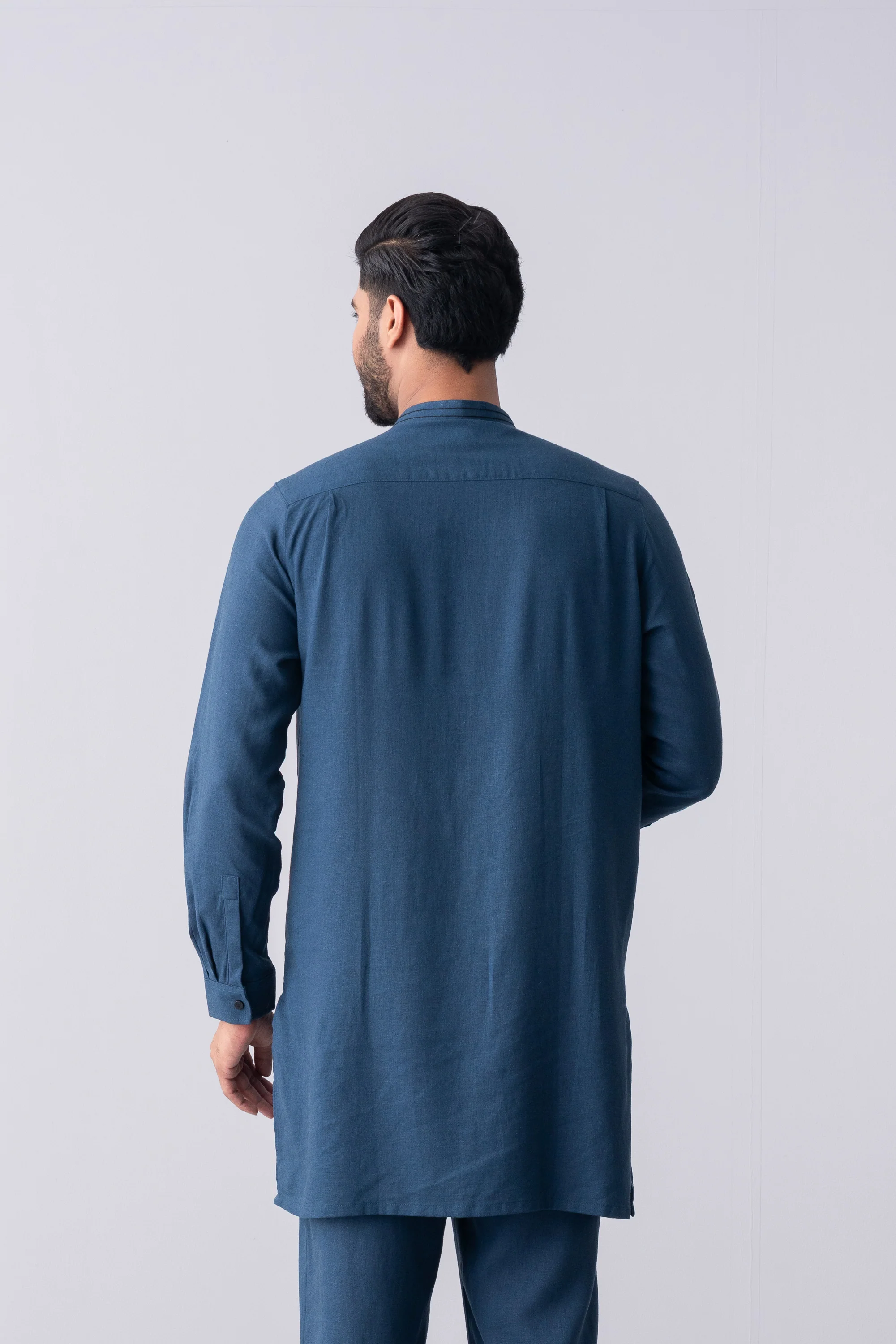 Regular Fit Blended Fabric Formal Kurta Set - Image 4