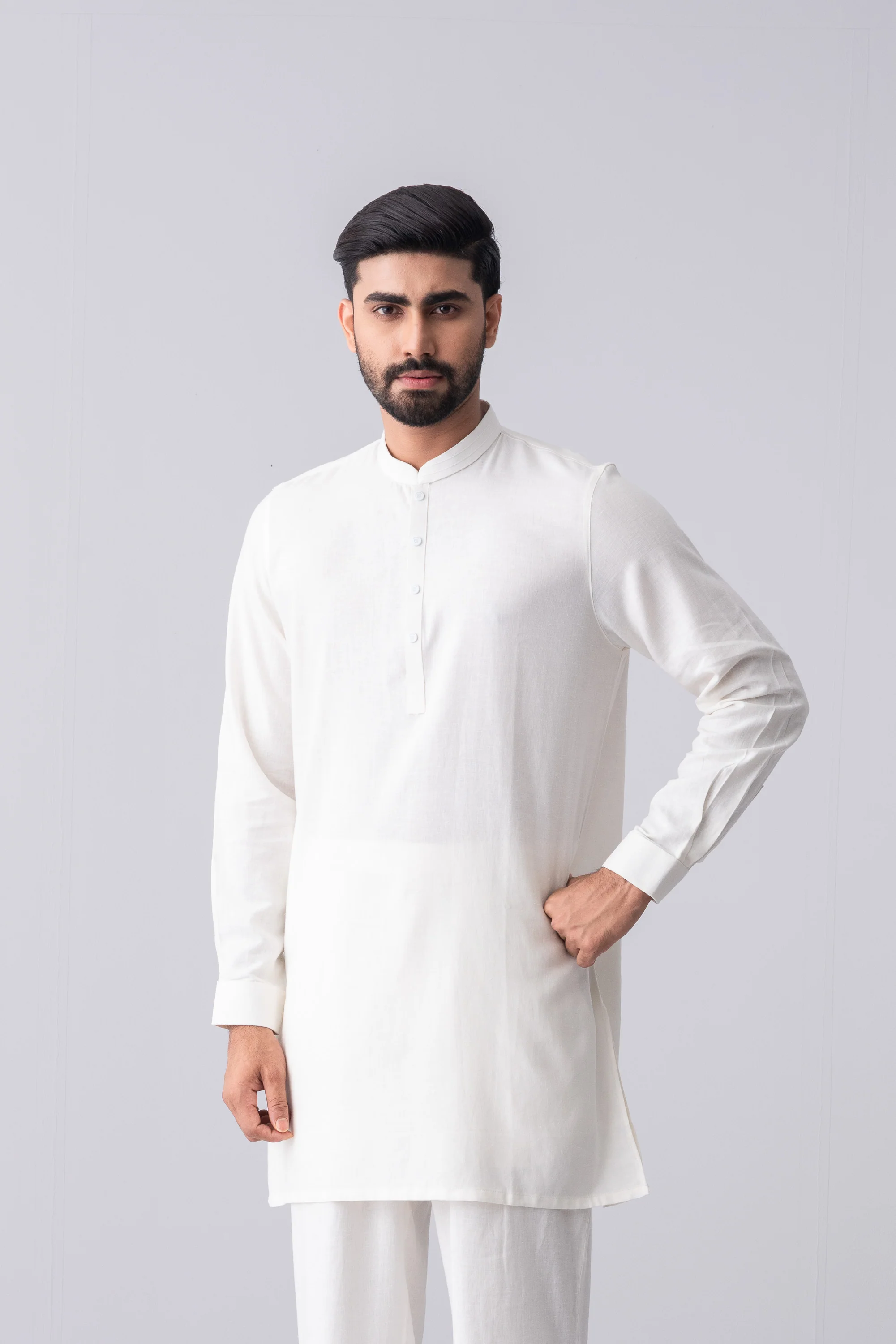 Regular Fit Blended Fabric Formal Kurta Set - Image 7