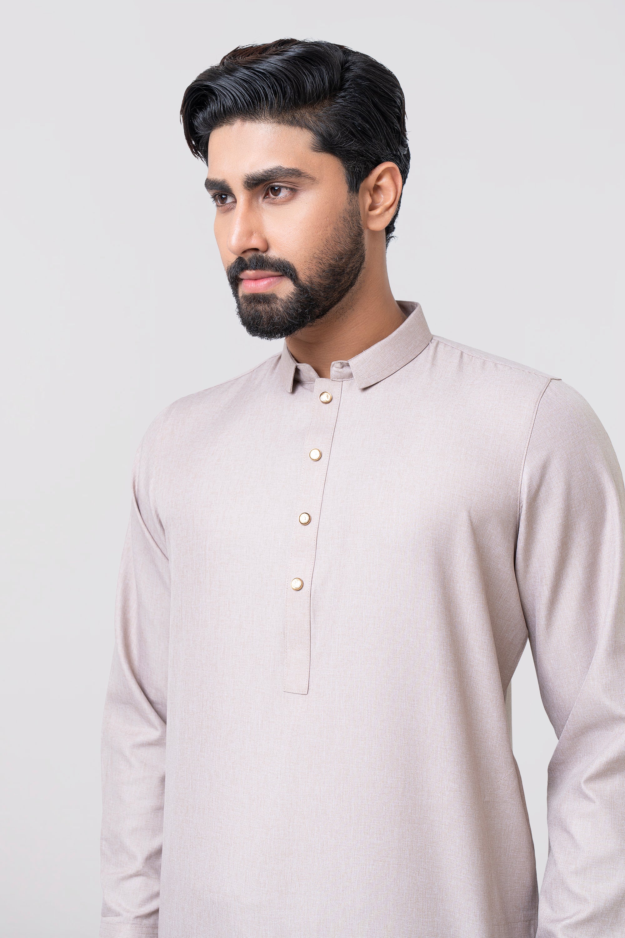 Regular Fit Blended Fabric Formal Kabli Set - Image 2