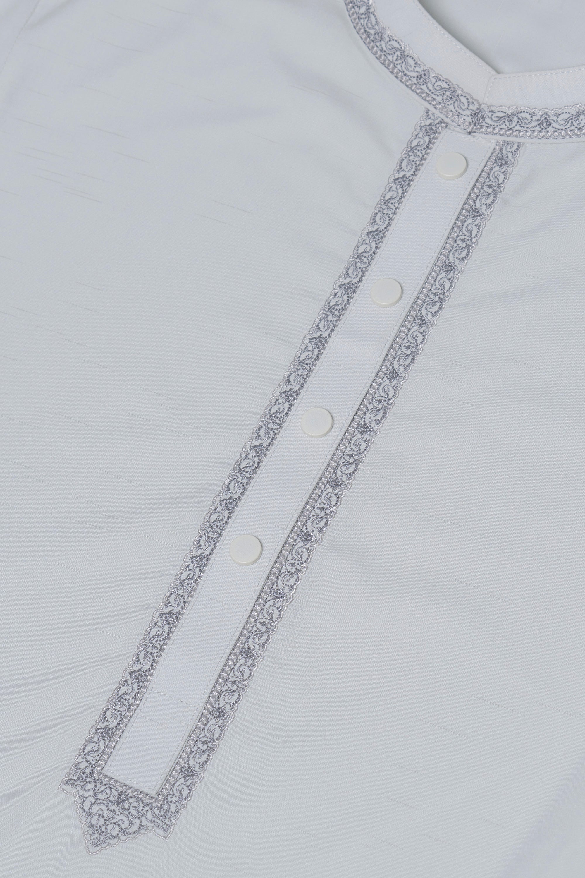 Regular Fit Embroidered Formal Kabli Set - Image 15