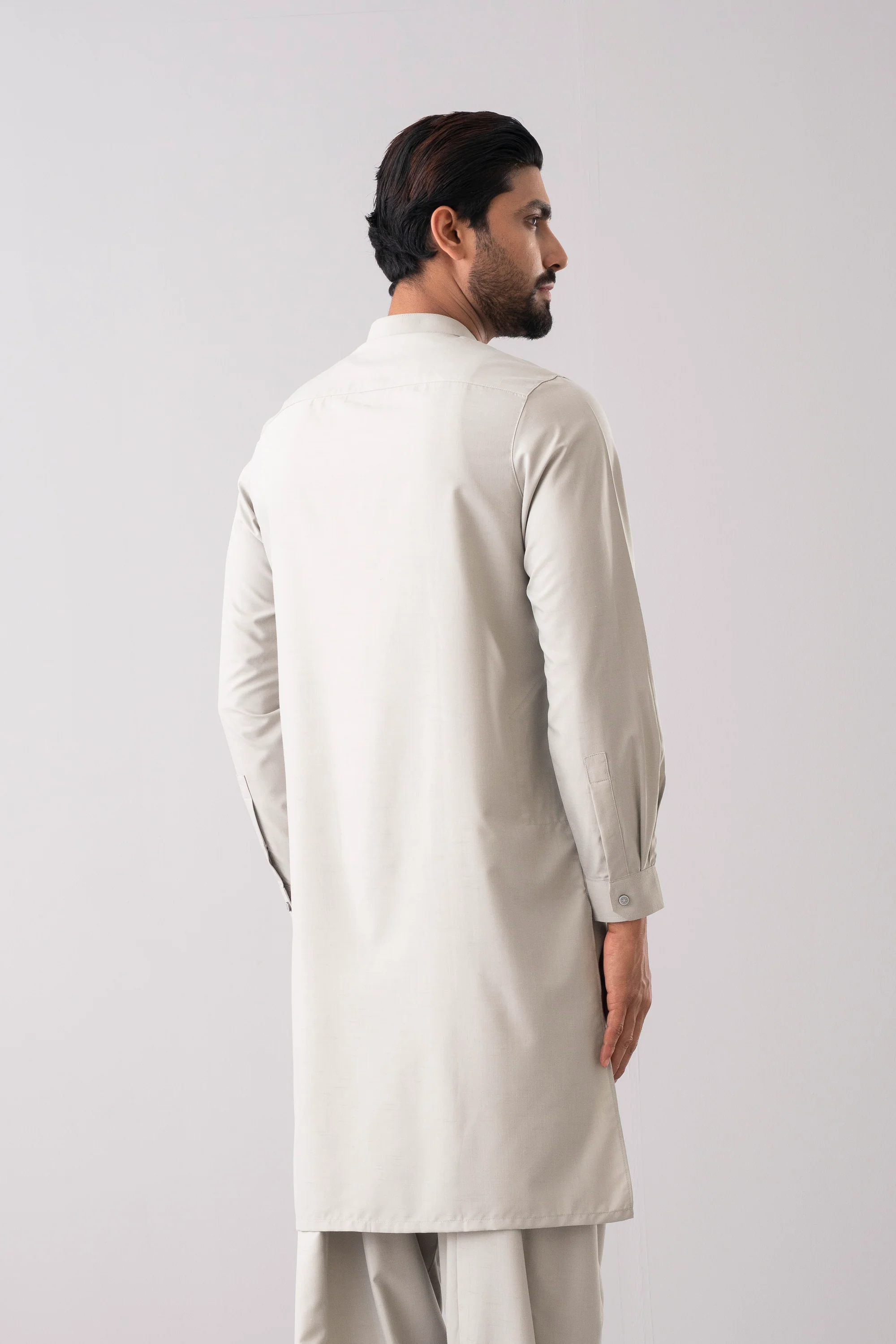 Regular Fit Blended Fabric Formal Kabli Set - Image 11