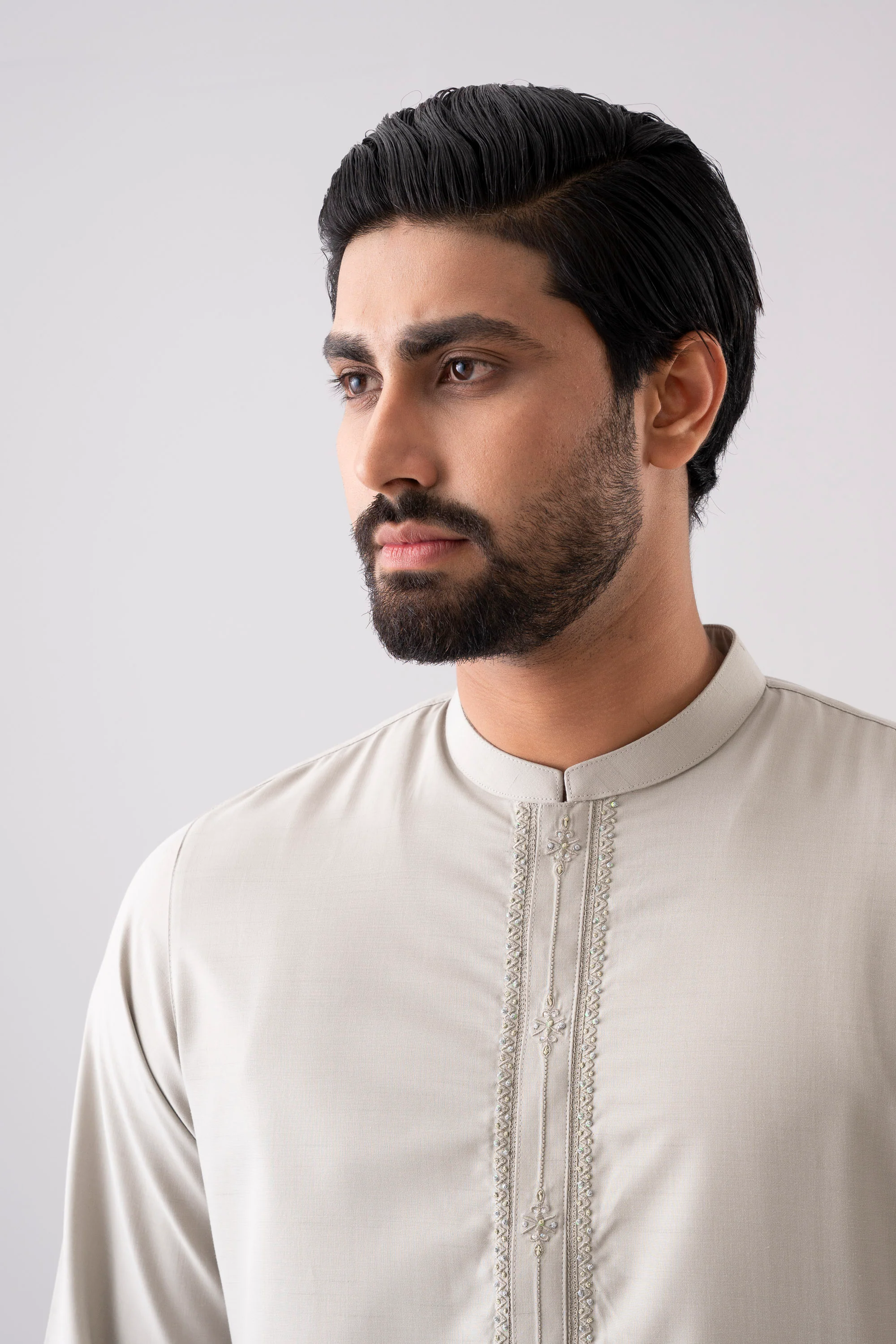 Regular Fit Blended Fabric Formal Kabli Set - Image 12