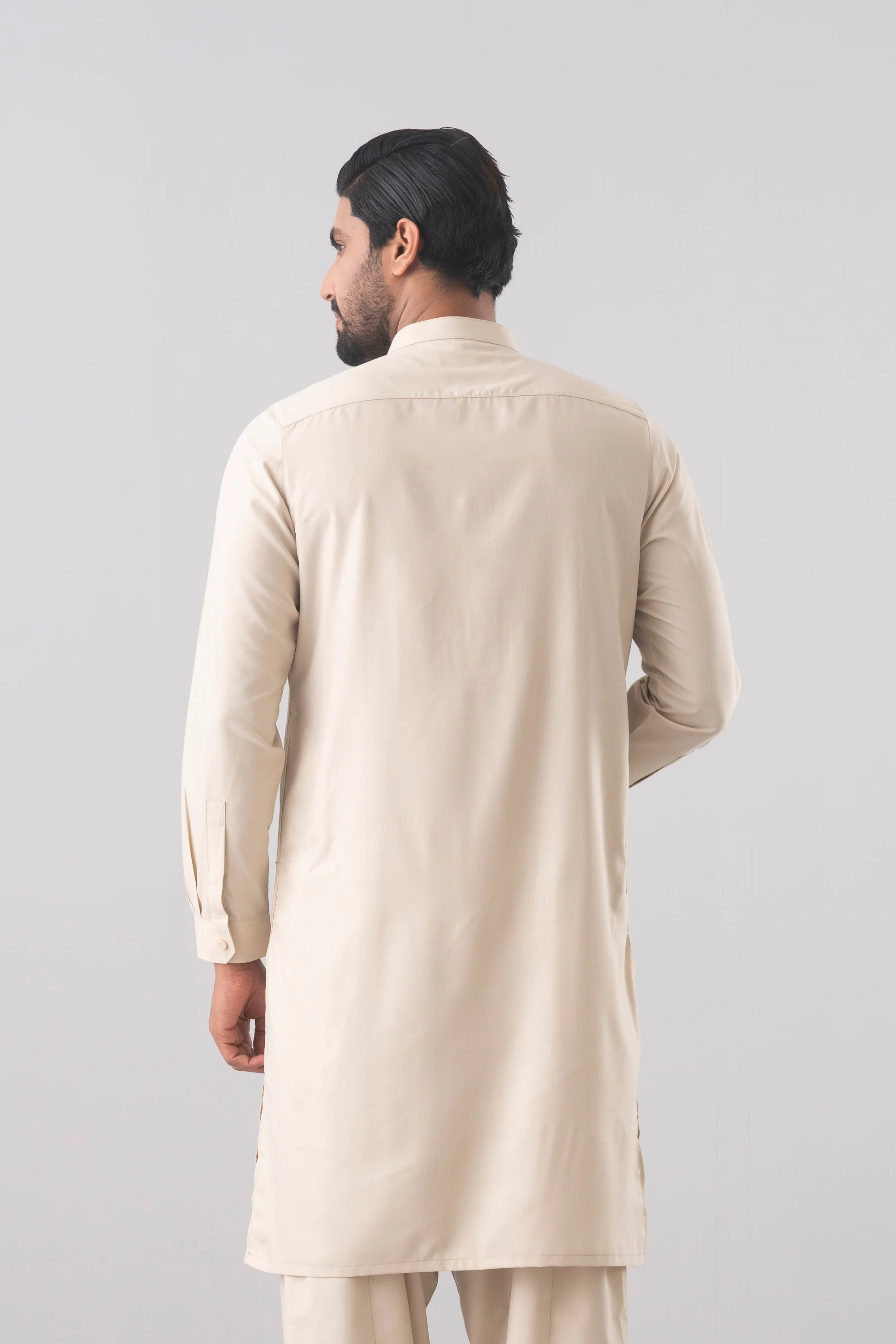 Regular Fit Blended Fabric Formal Kabli Set - Image 5