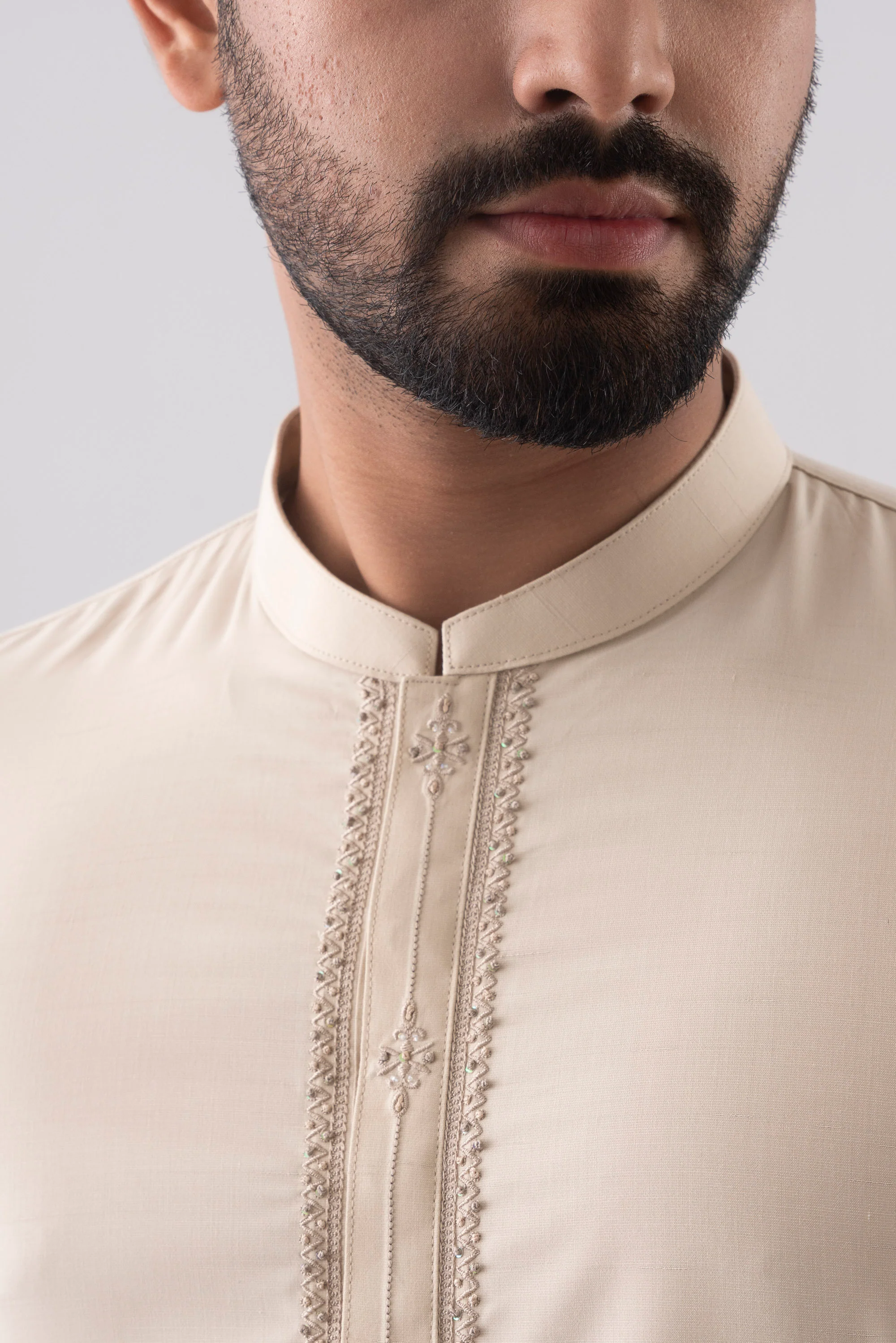 Regular Fit Blended Fabric Formal Kabli Set - Image 6