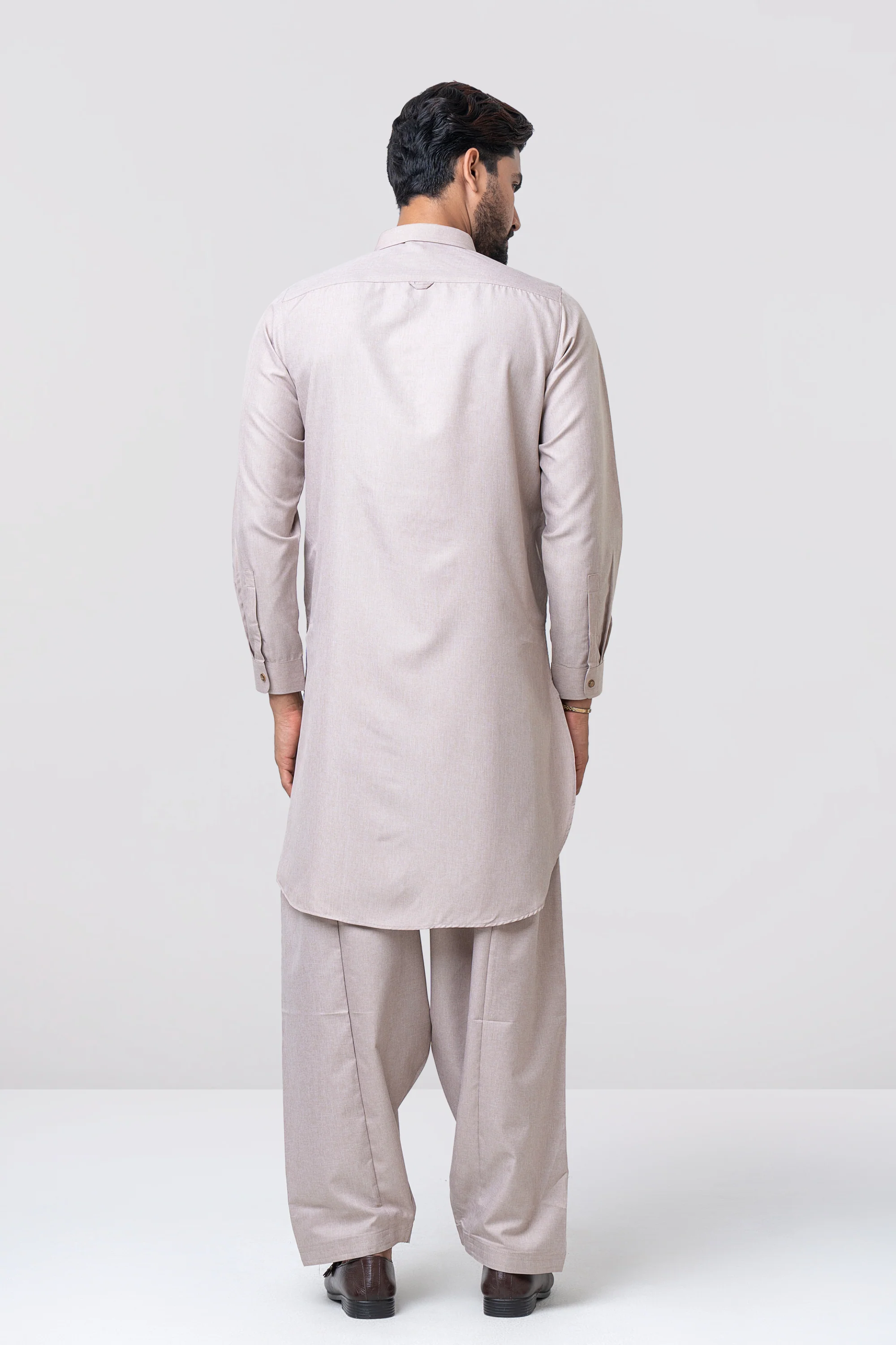 Regular Fit Blended Fabric Formal Kabli Set - Image 5