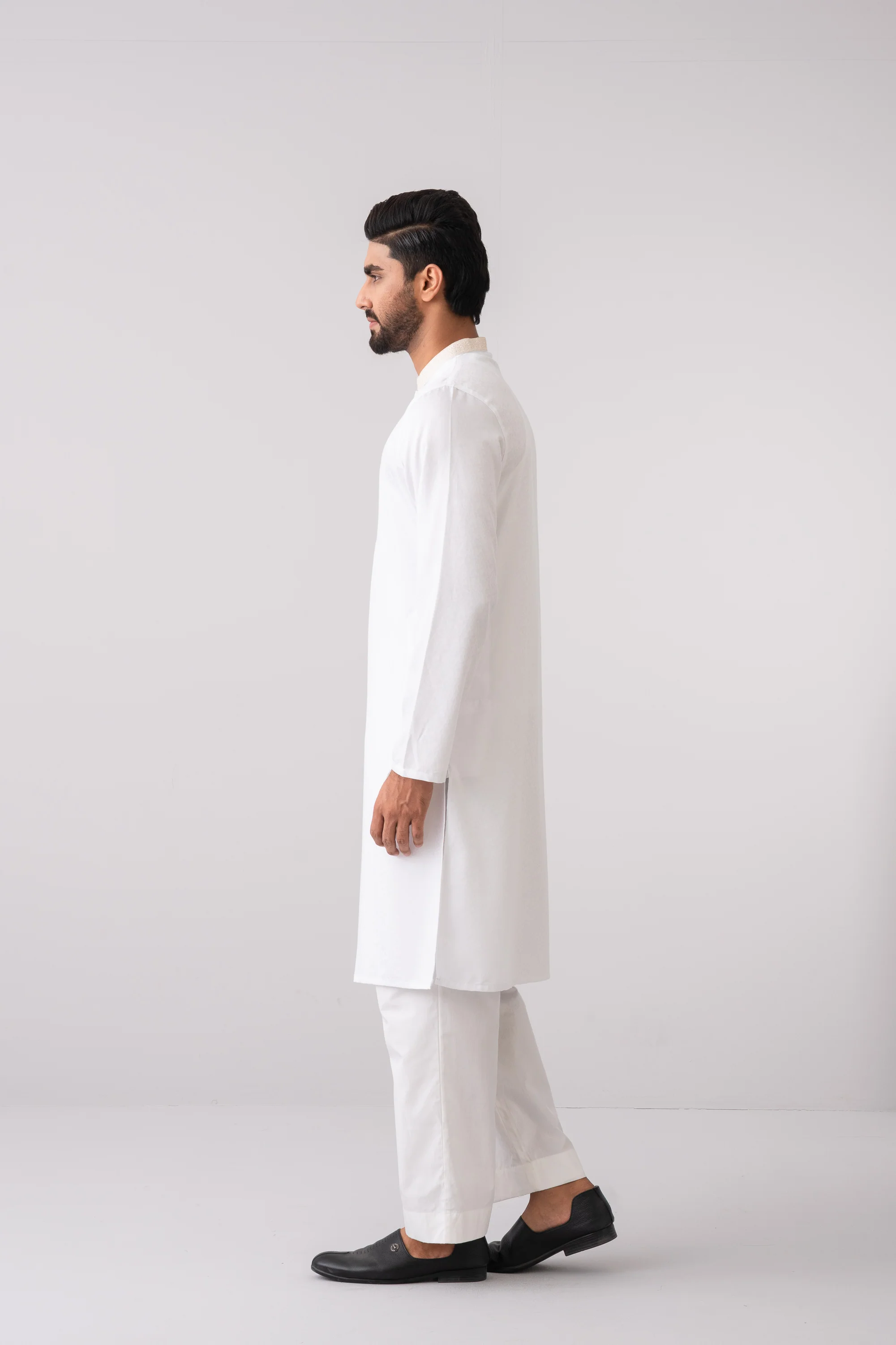 Slim Fit Embroidered Semi-Formal Panjabi - Image 3