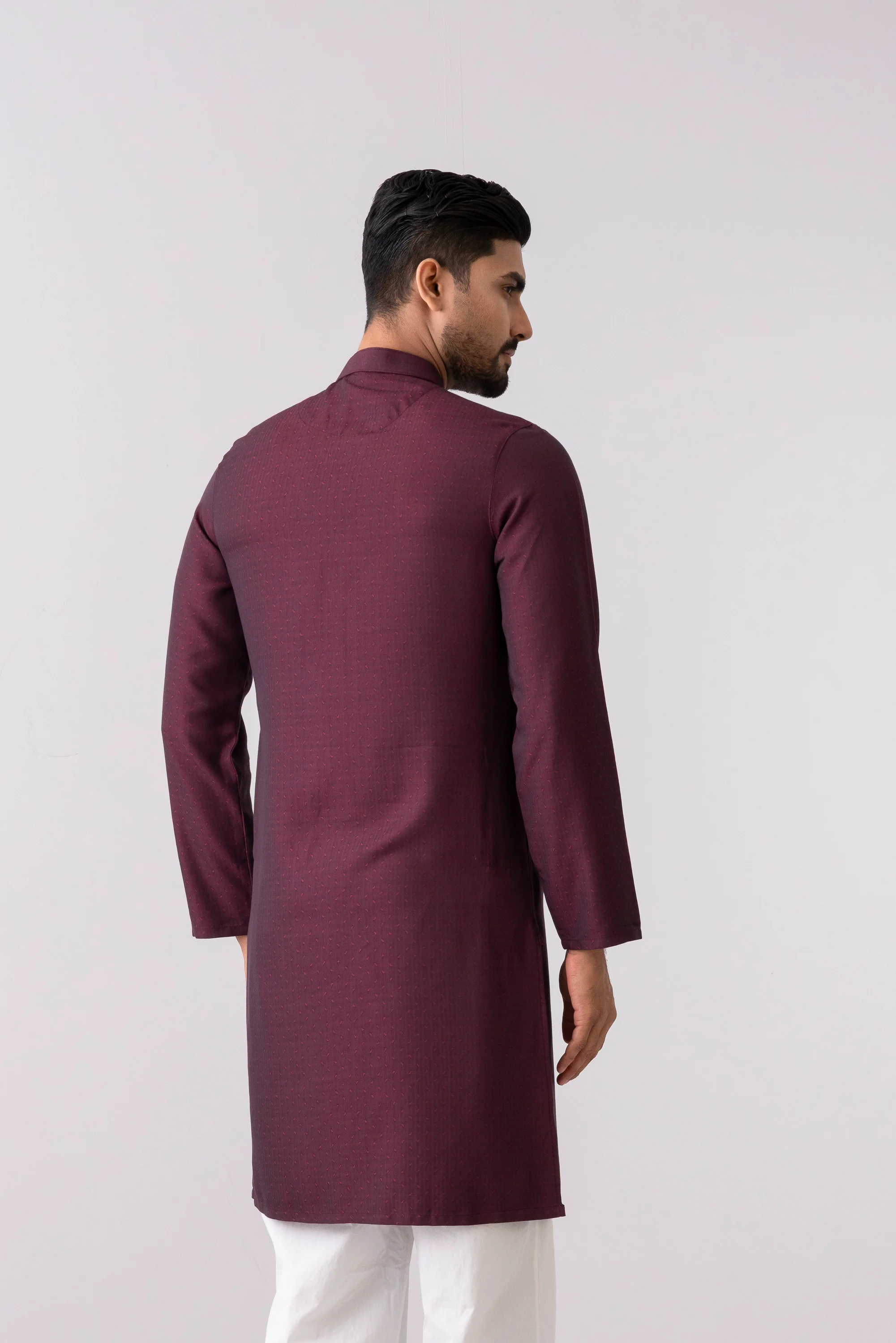 Slim Fit Semi-Formal Panjabi - Image 4