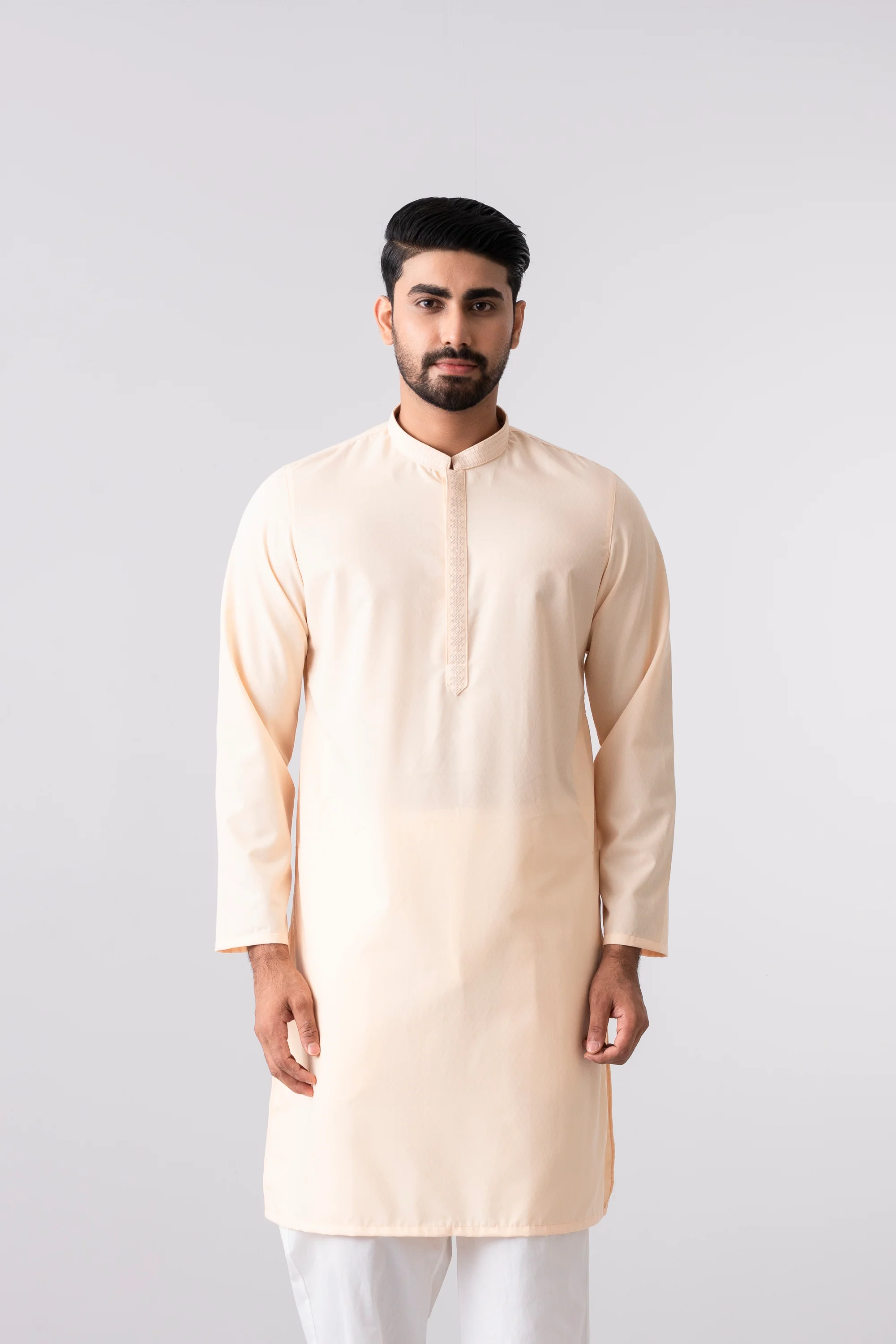 Regular Fit Embroidered Semi-Formal Panjabi - Image 2