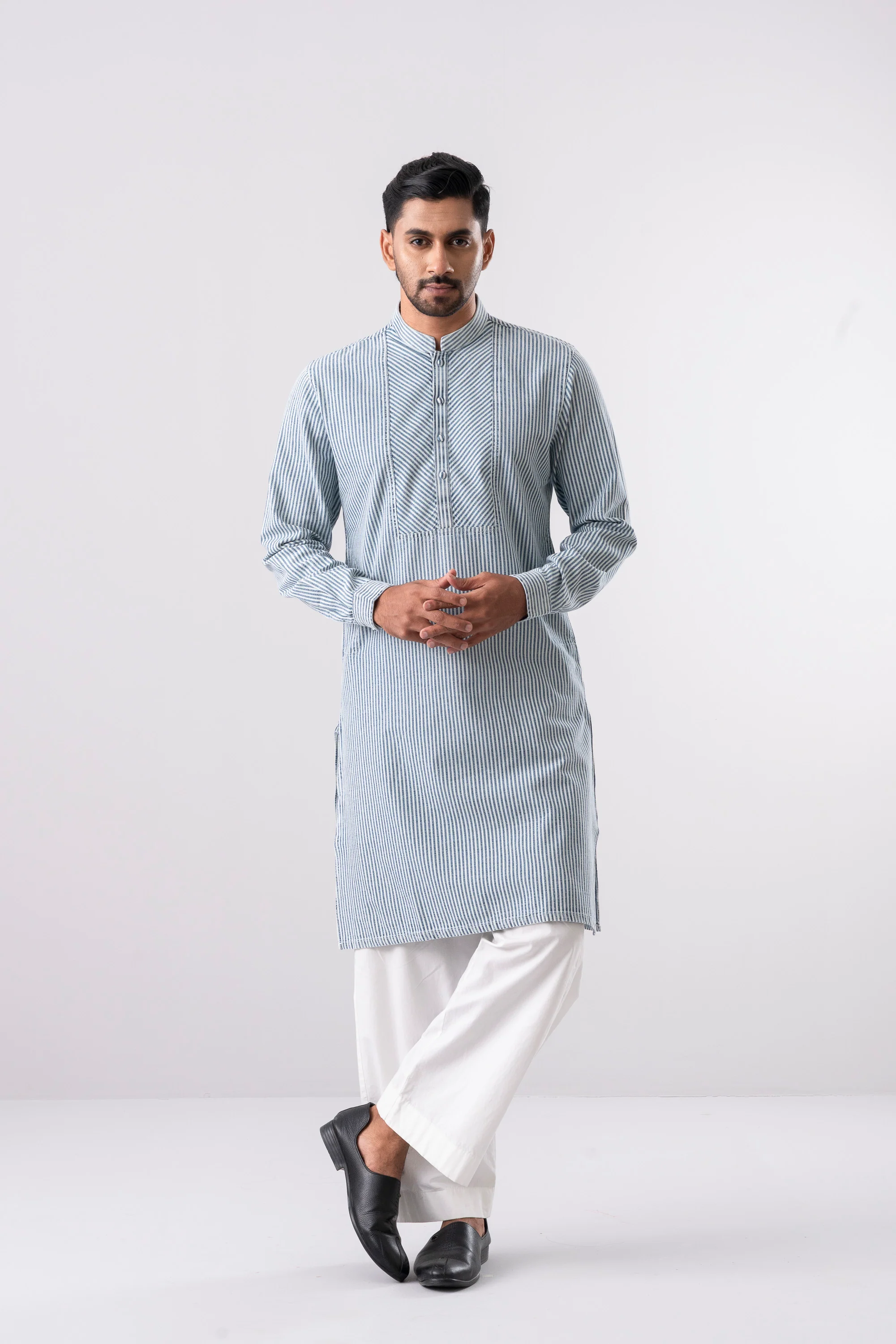 Slim Fit Wash Detail Cotton Panjabi