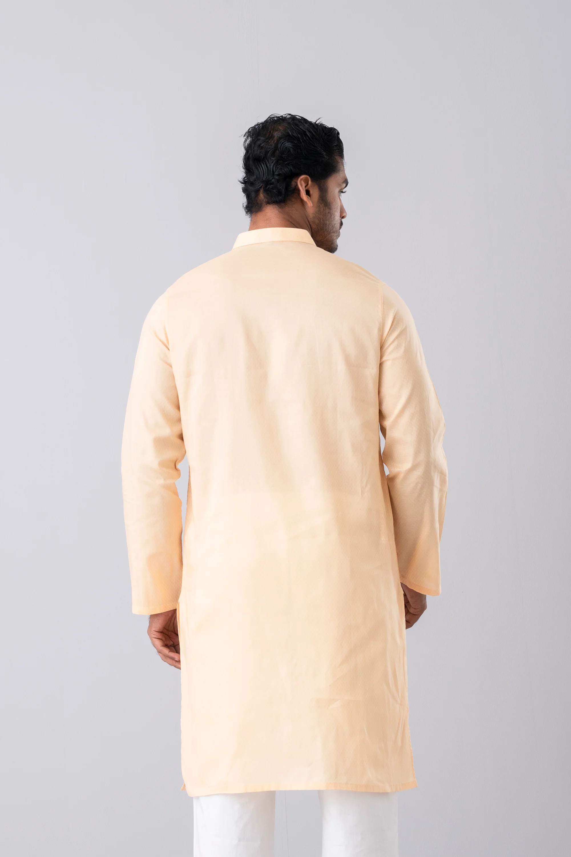 Regular Fit Embroidered Semi-Formal Panjabi - Image 4