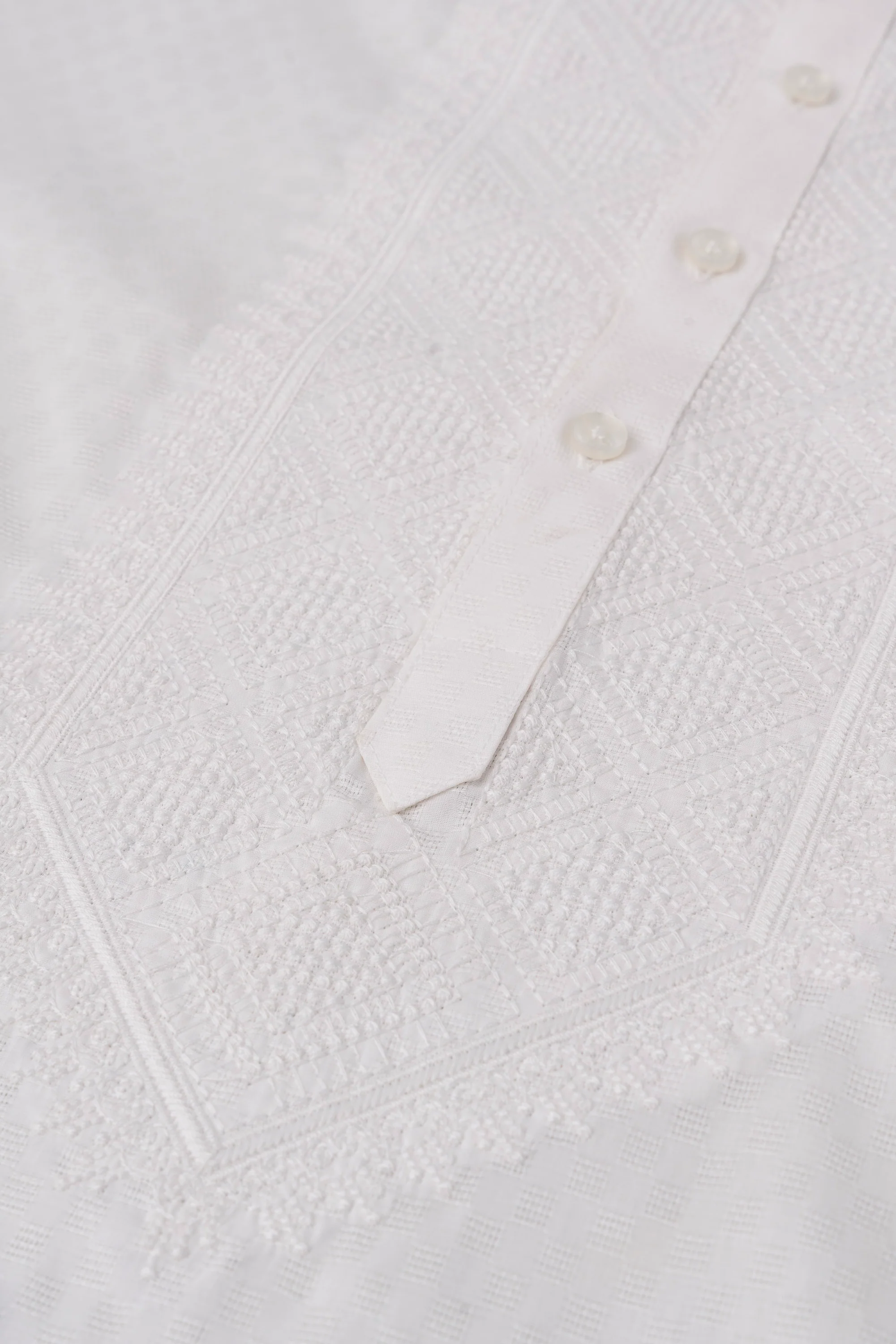 Regular Fit Embroidered Semi-Formal Panjabi - Image 6