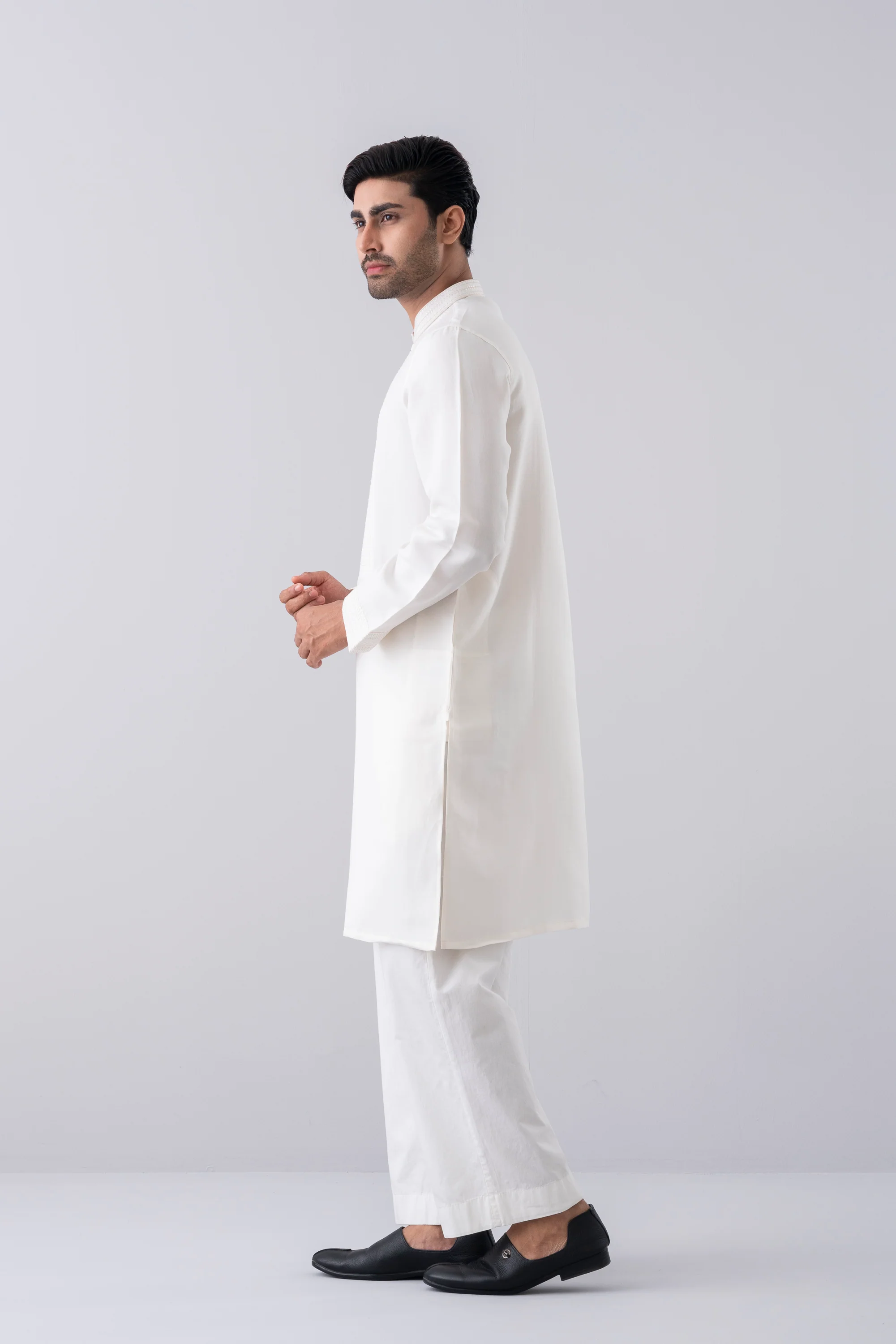 Regular Fit Embroidered Formal Panjabi - Image 3