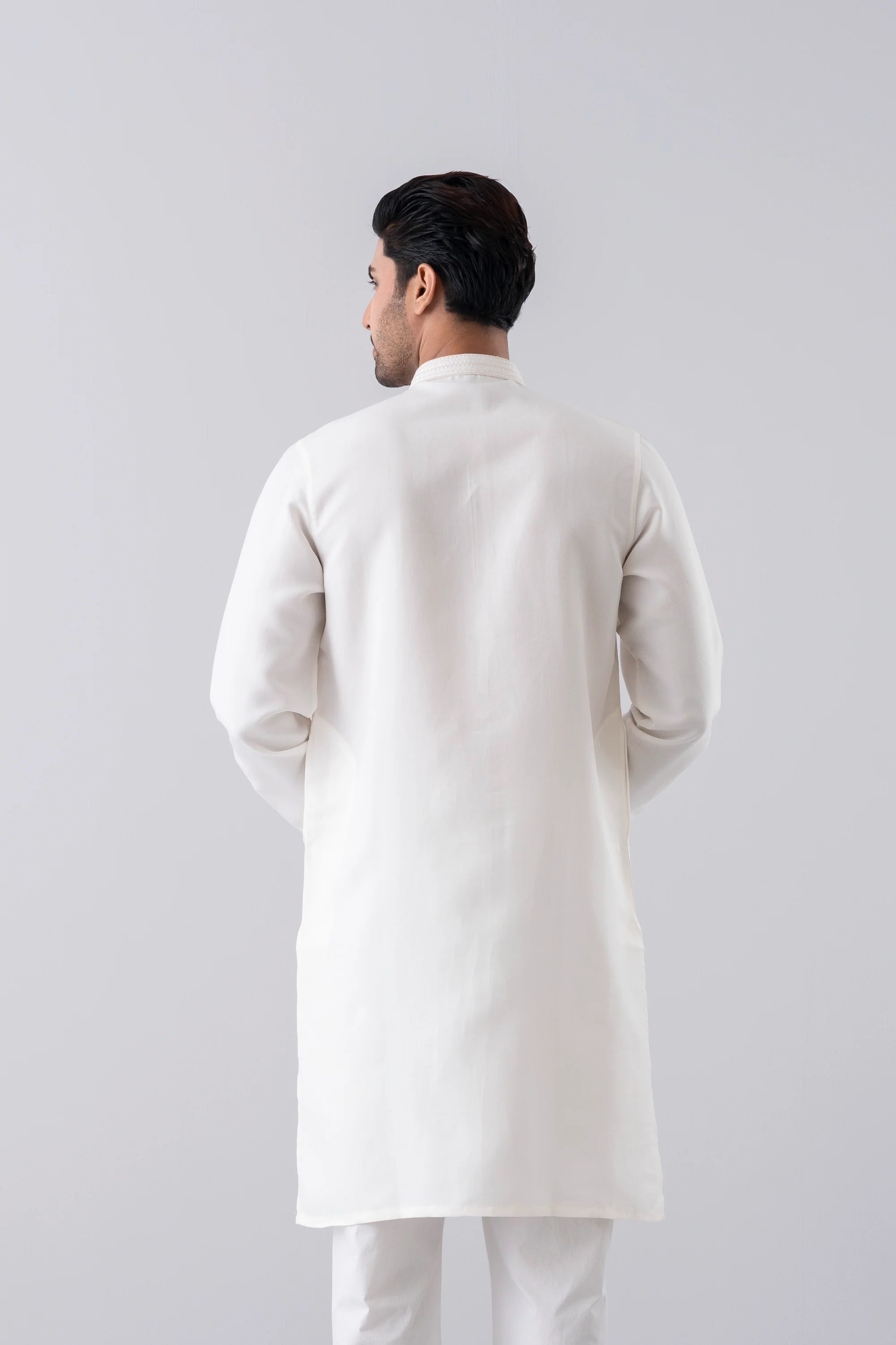 Regular Fit Embroidered Formal Panjabi - Image 4