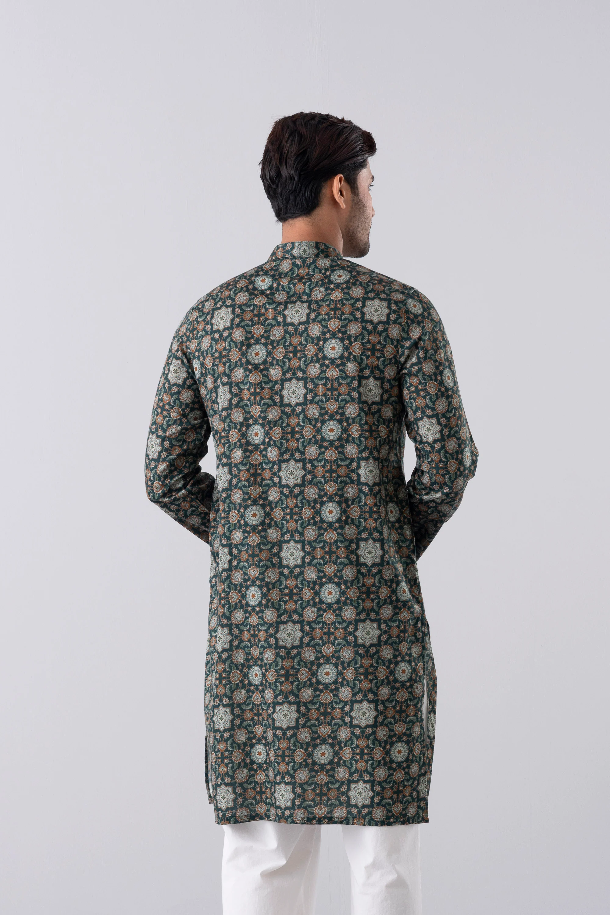 Regular Fit Printed Cotton Panjabi - Image 4