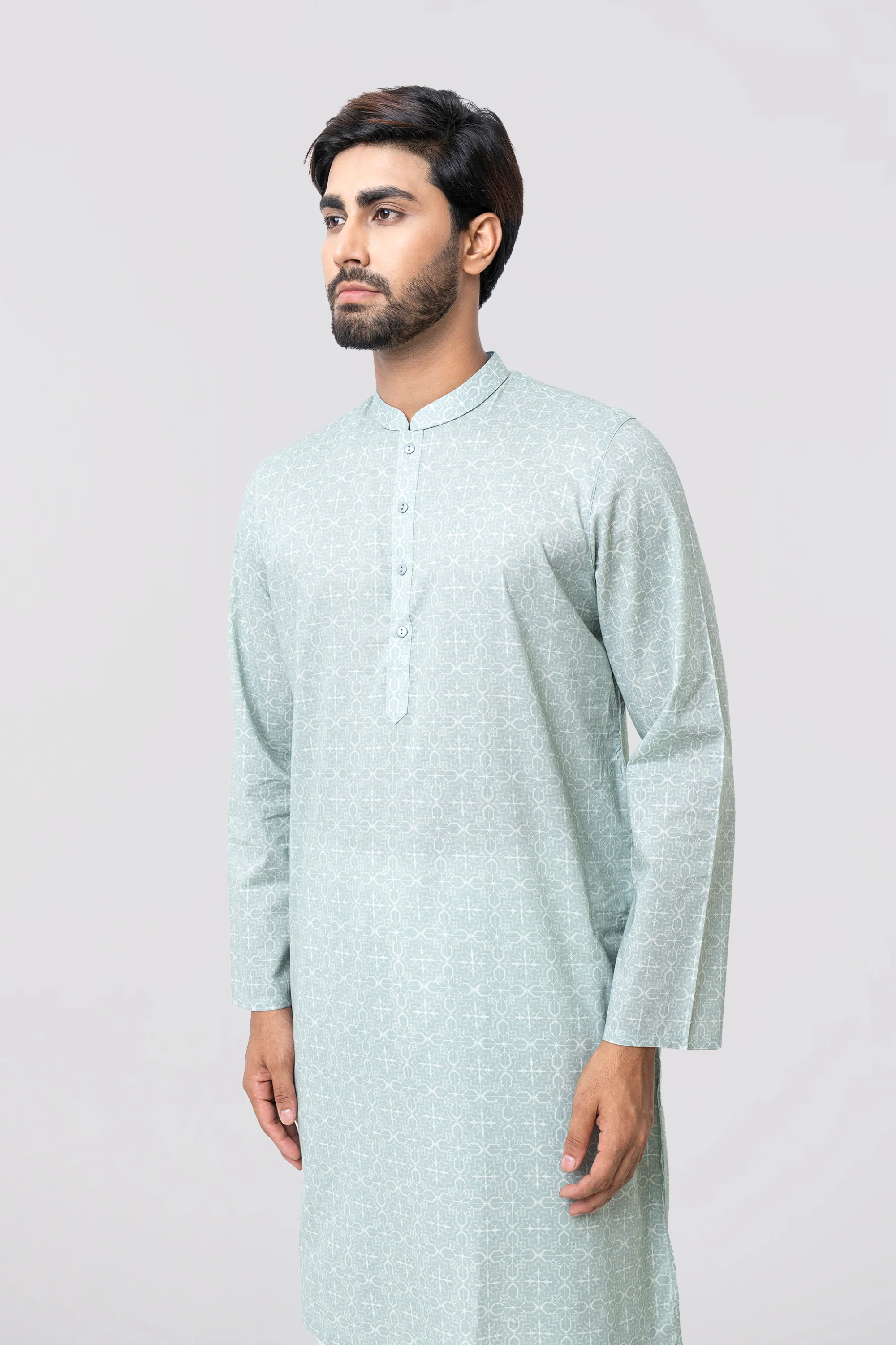 Regular Fit Printed Panjabi - Image 2