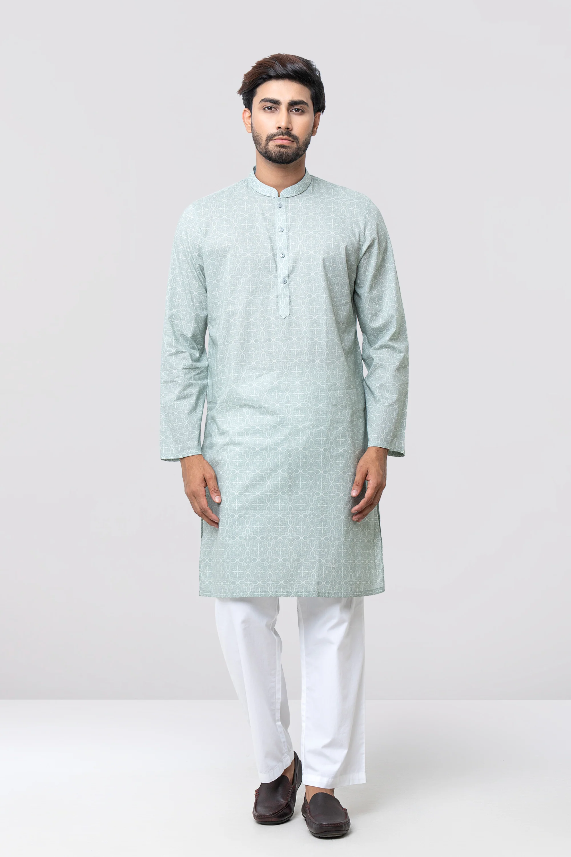 Regular Fit Printed Panjabi - Image 3