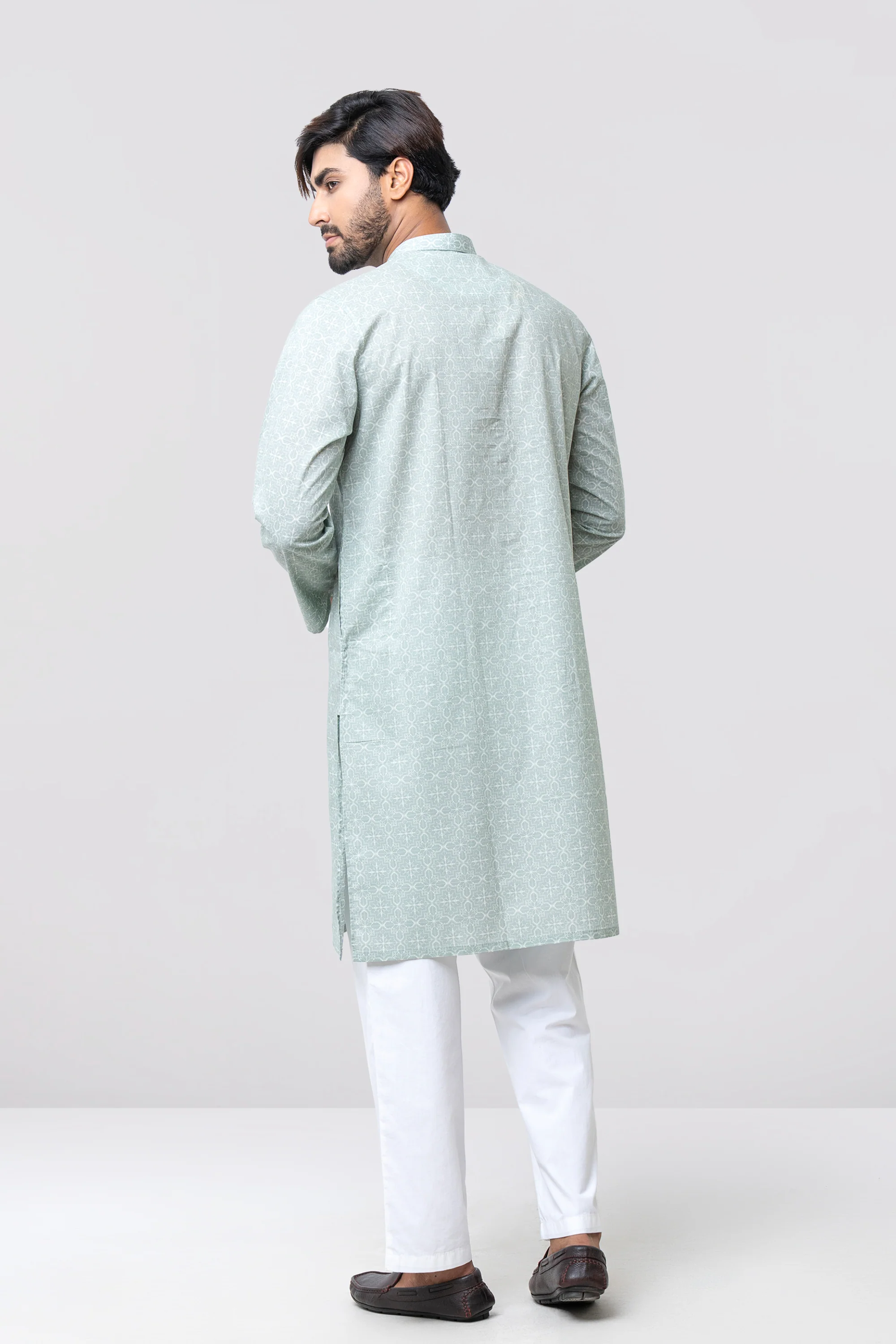 Regular Fit Printed Panjabi - Image 4