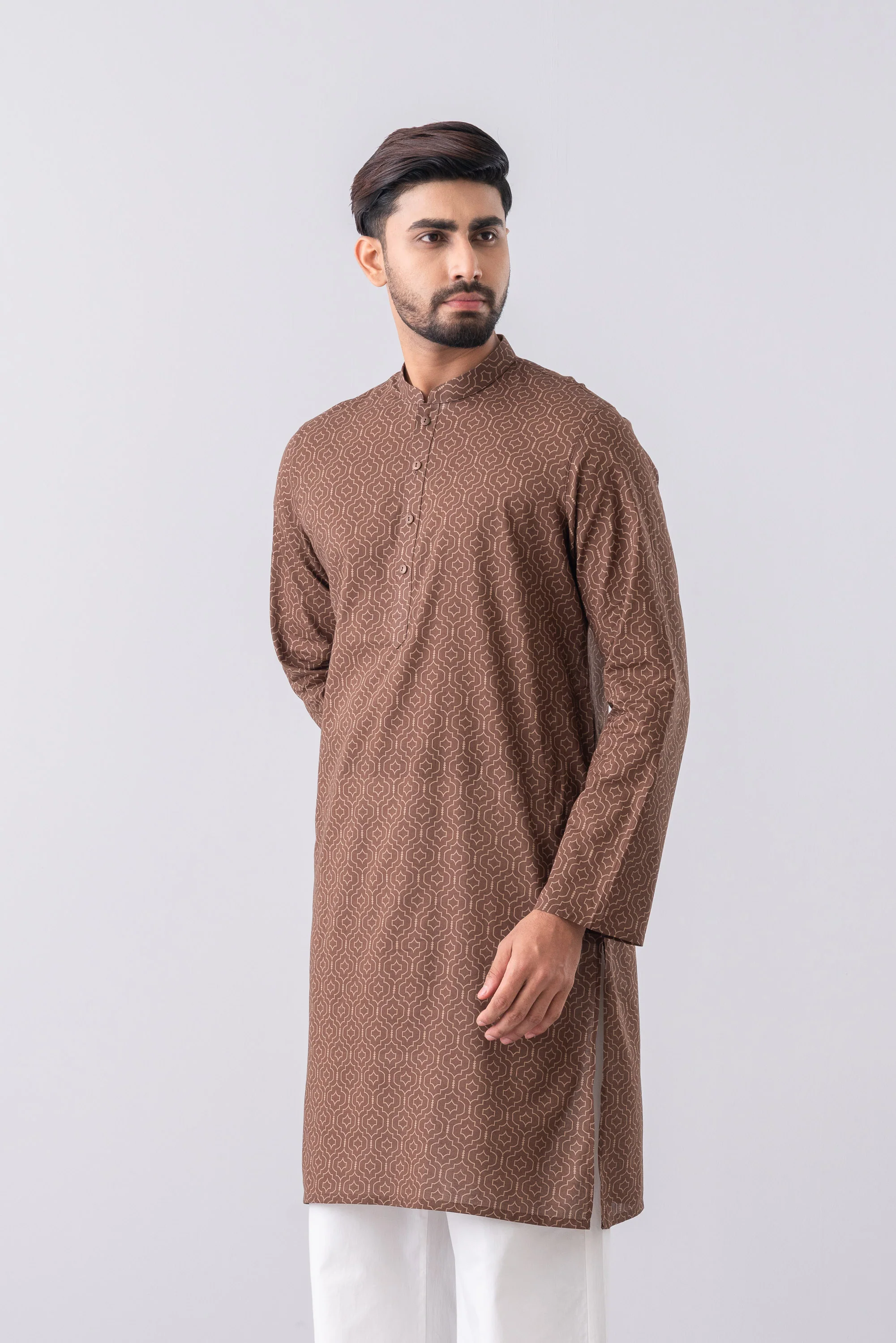 Regular Fit All-Over Printed Panjabi - Image 2