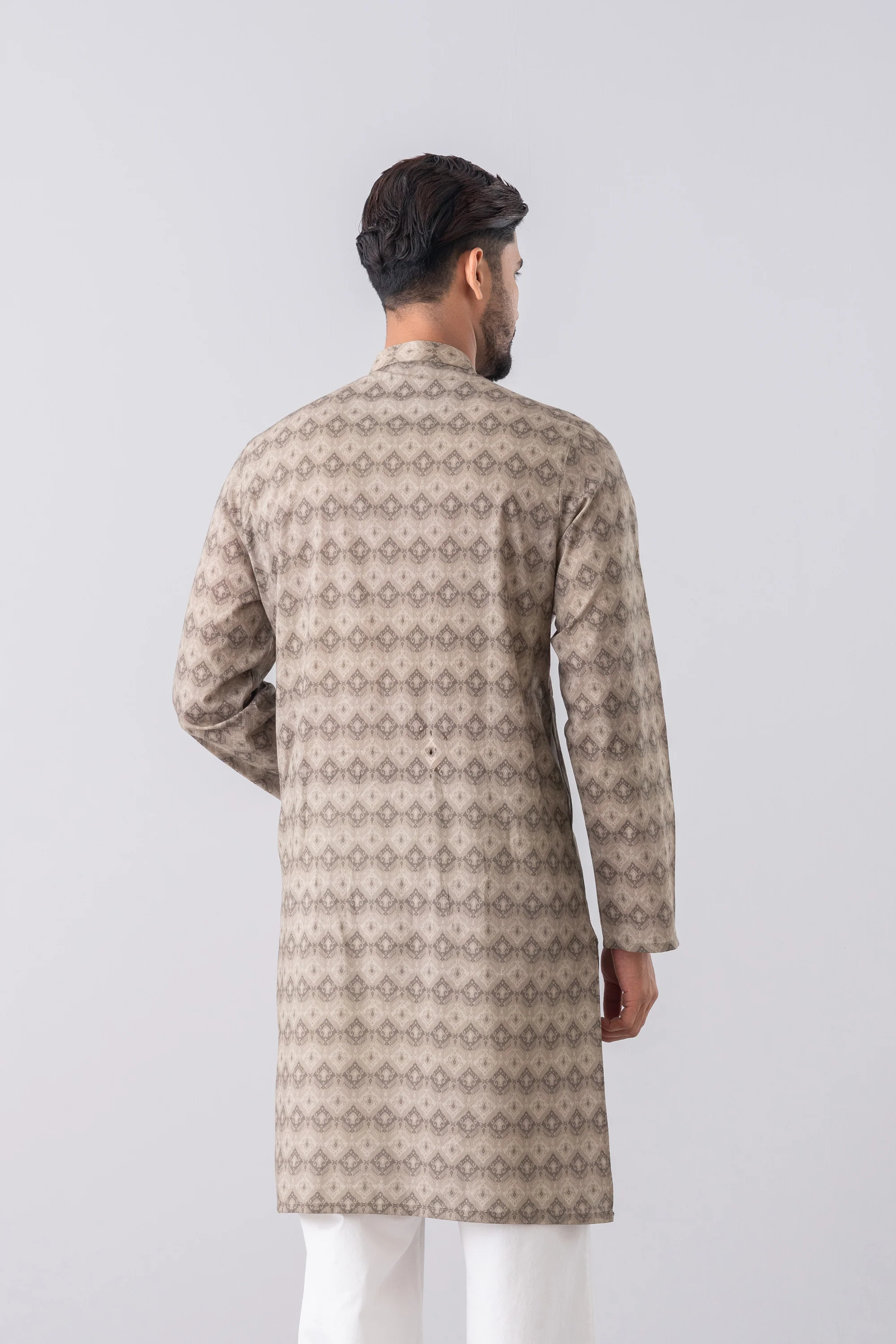 Regular Fit Printed Cotton Panjabi - Image 5