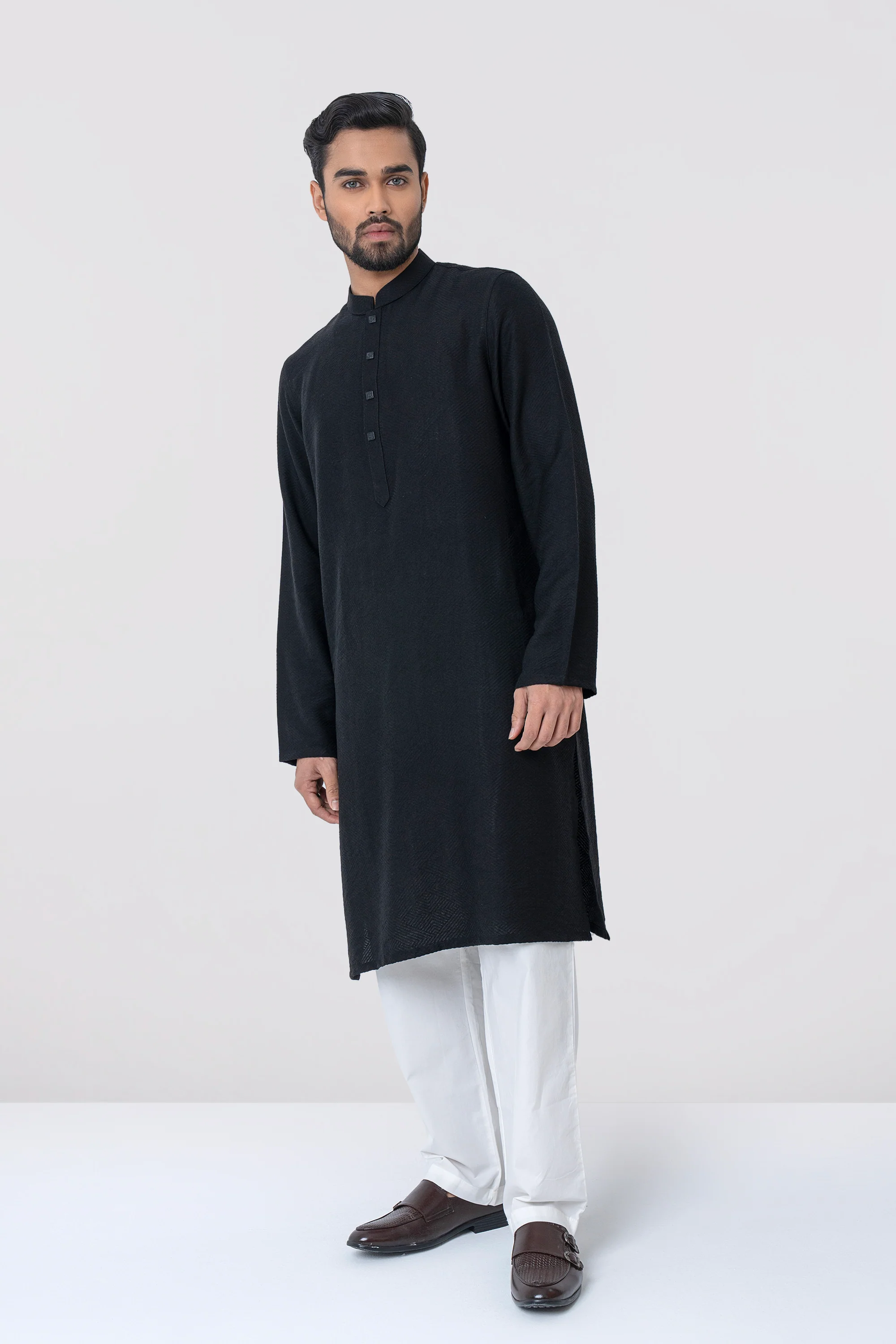 Regular Fit Semi-Formal Panjabi - Image 4