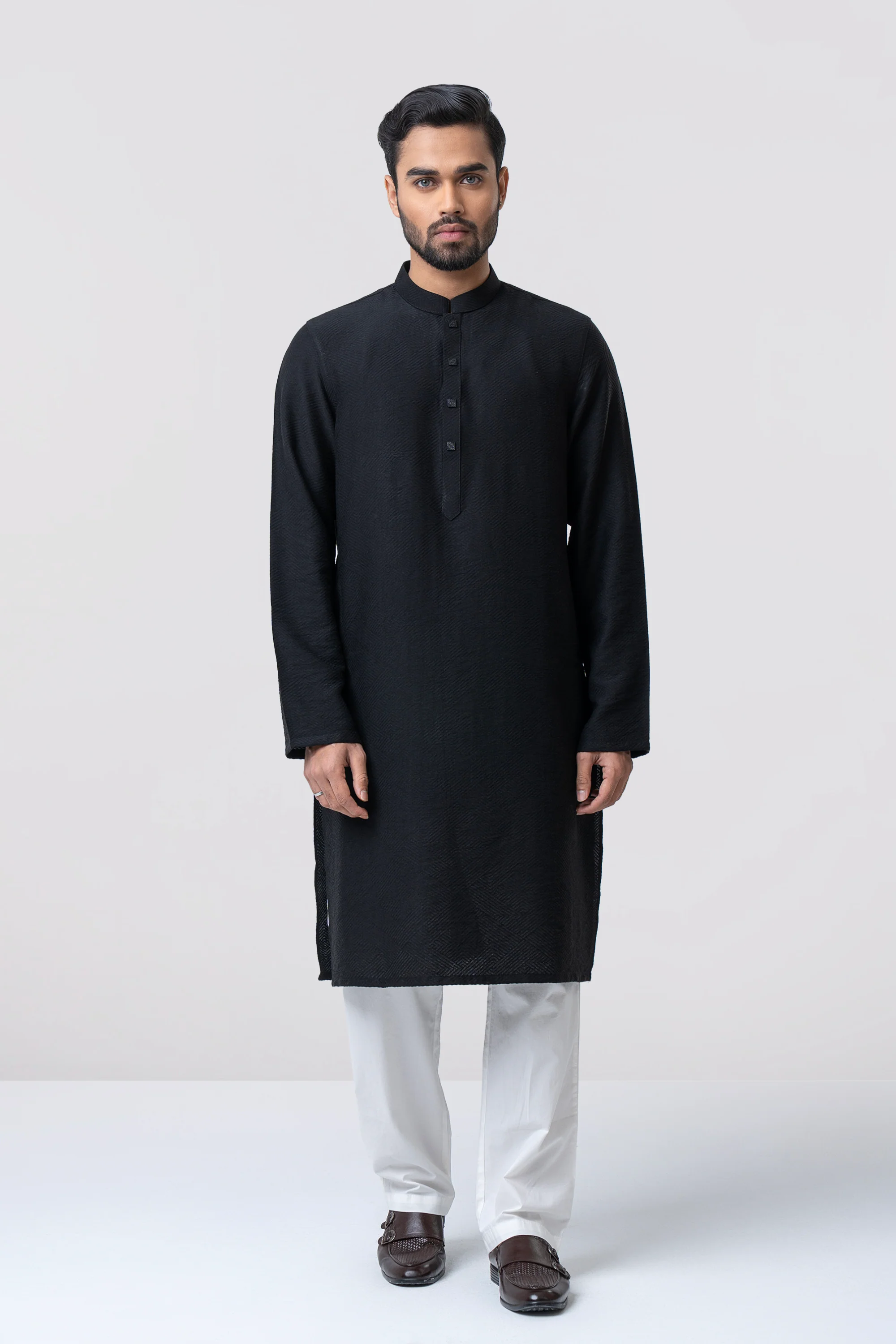 Regular Fit Semi-Formal Panjabi - Image 5