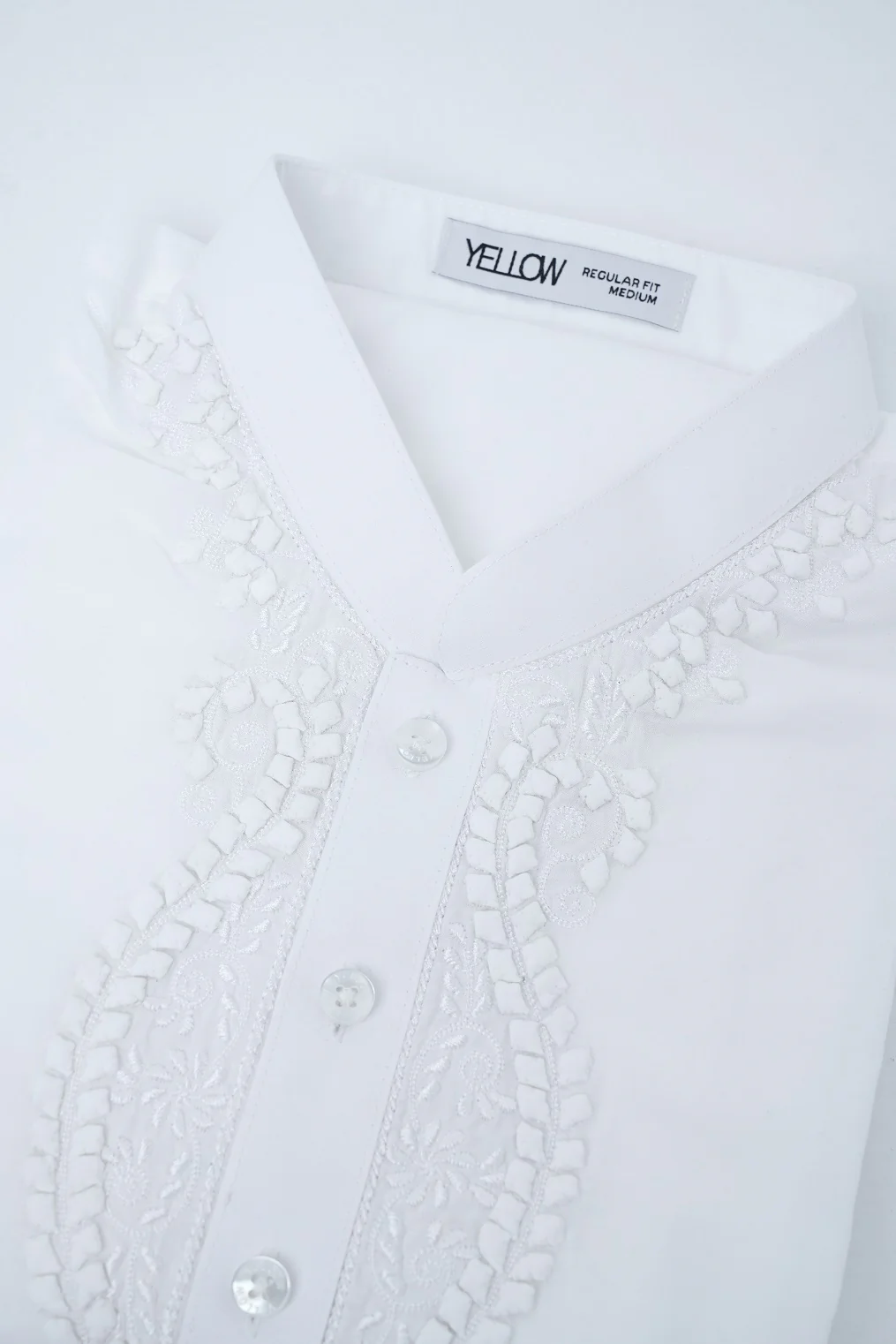 Regular Fit Embroidered Semi-Formal Panjabi - Image 11