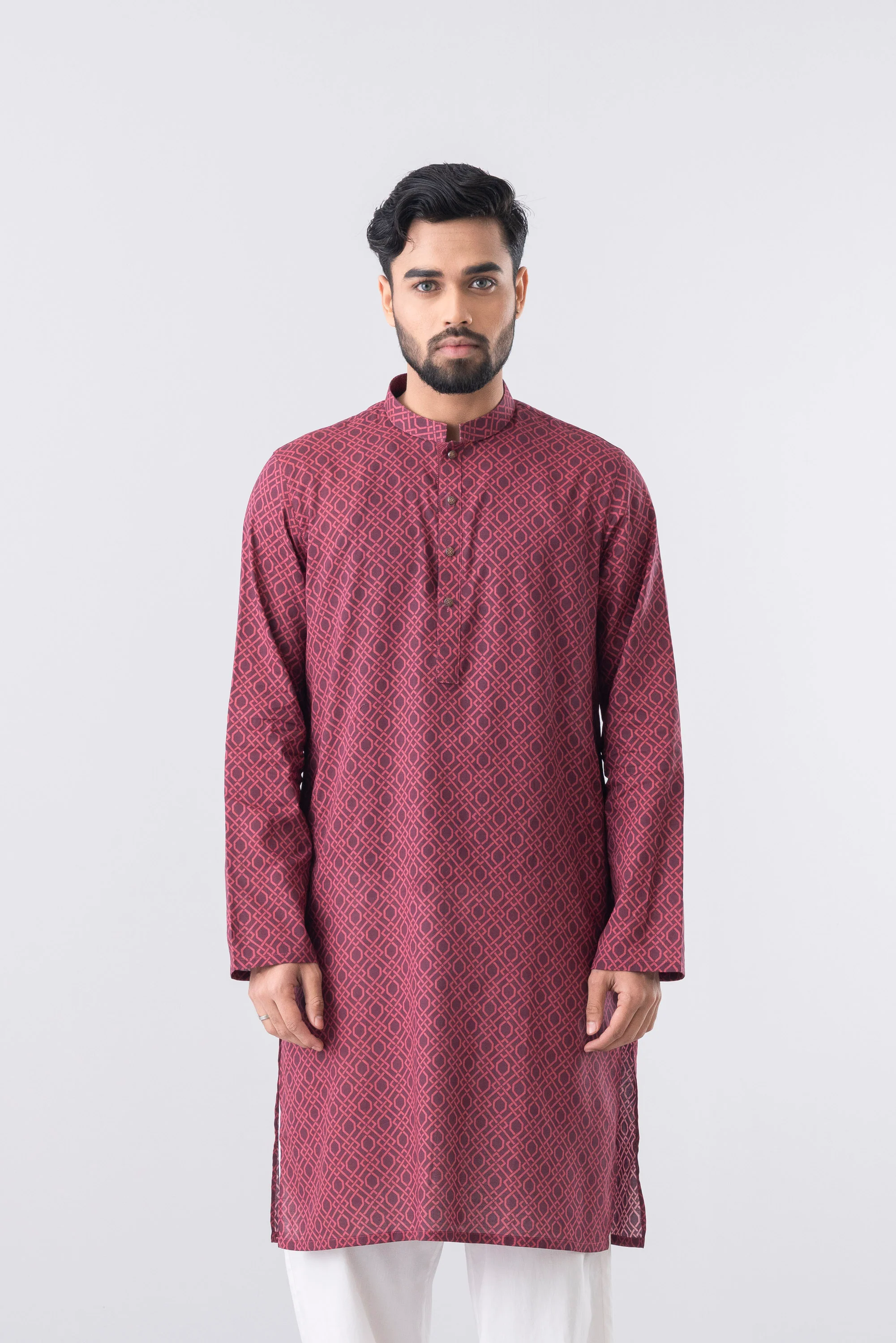 Regular Fit Printed Panjabi - Image 2