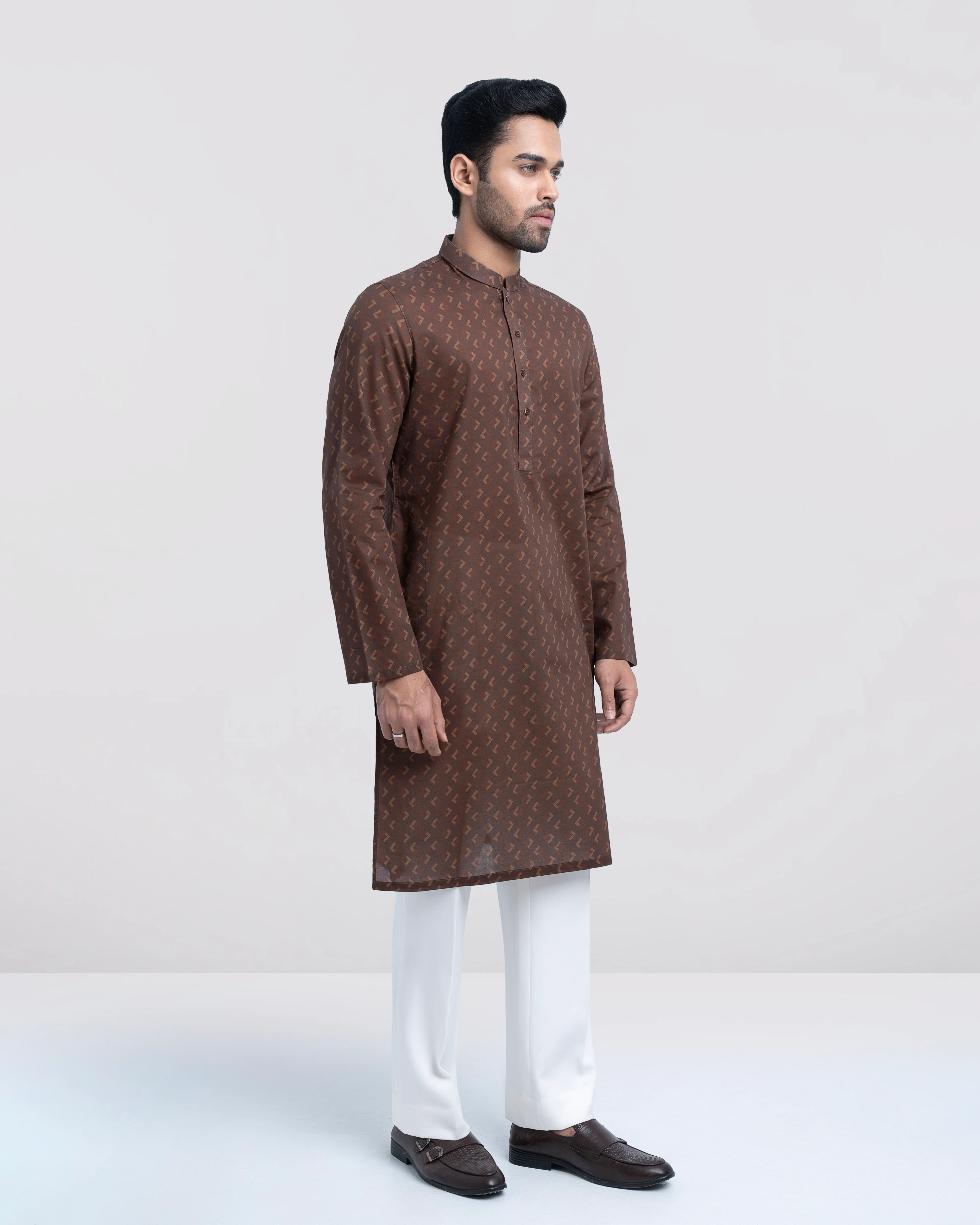 Regular Fit All-Over Printed Panjabi - Image 10