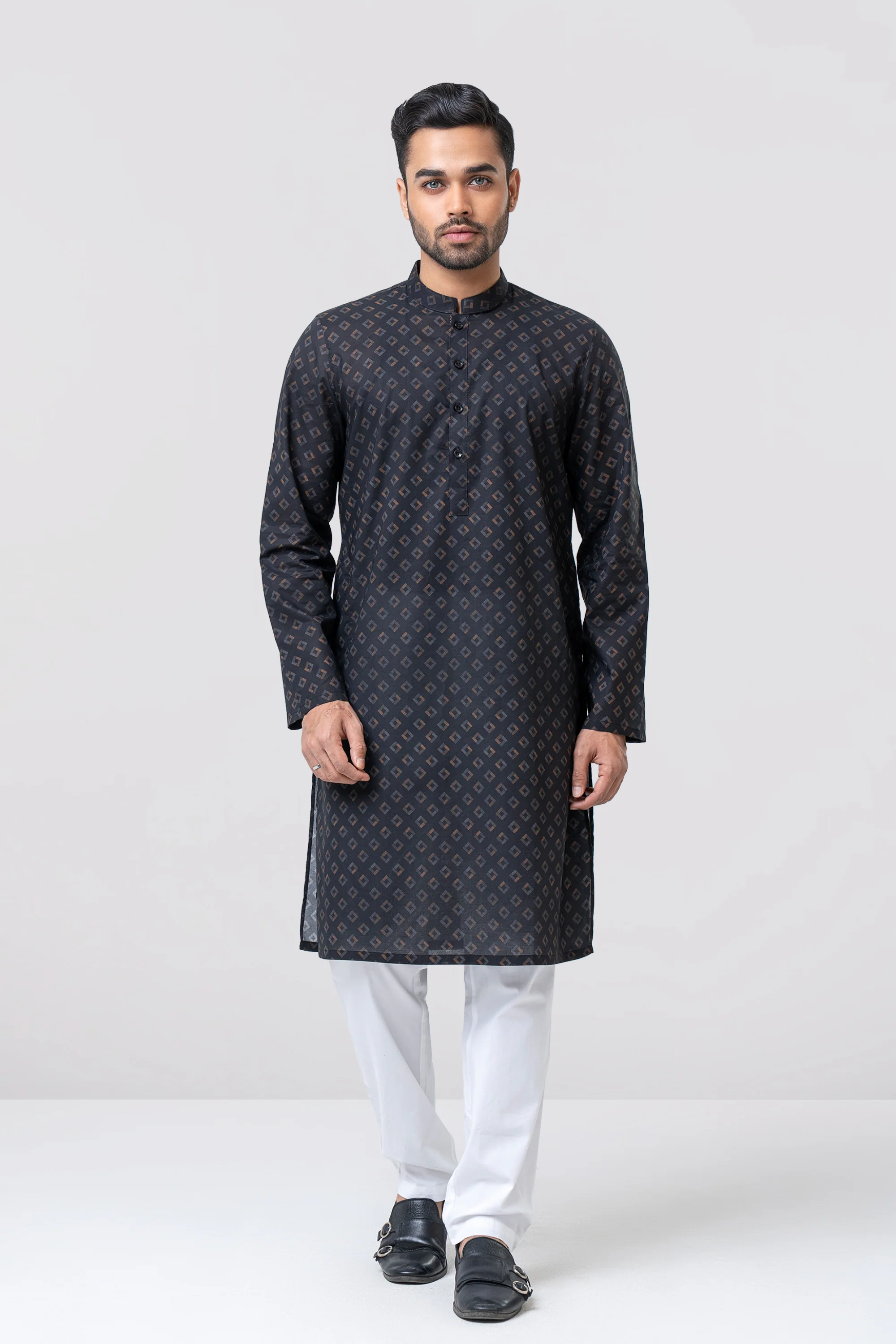 Regular Fit All-Over Printed Panjabi - Image 3