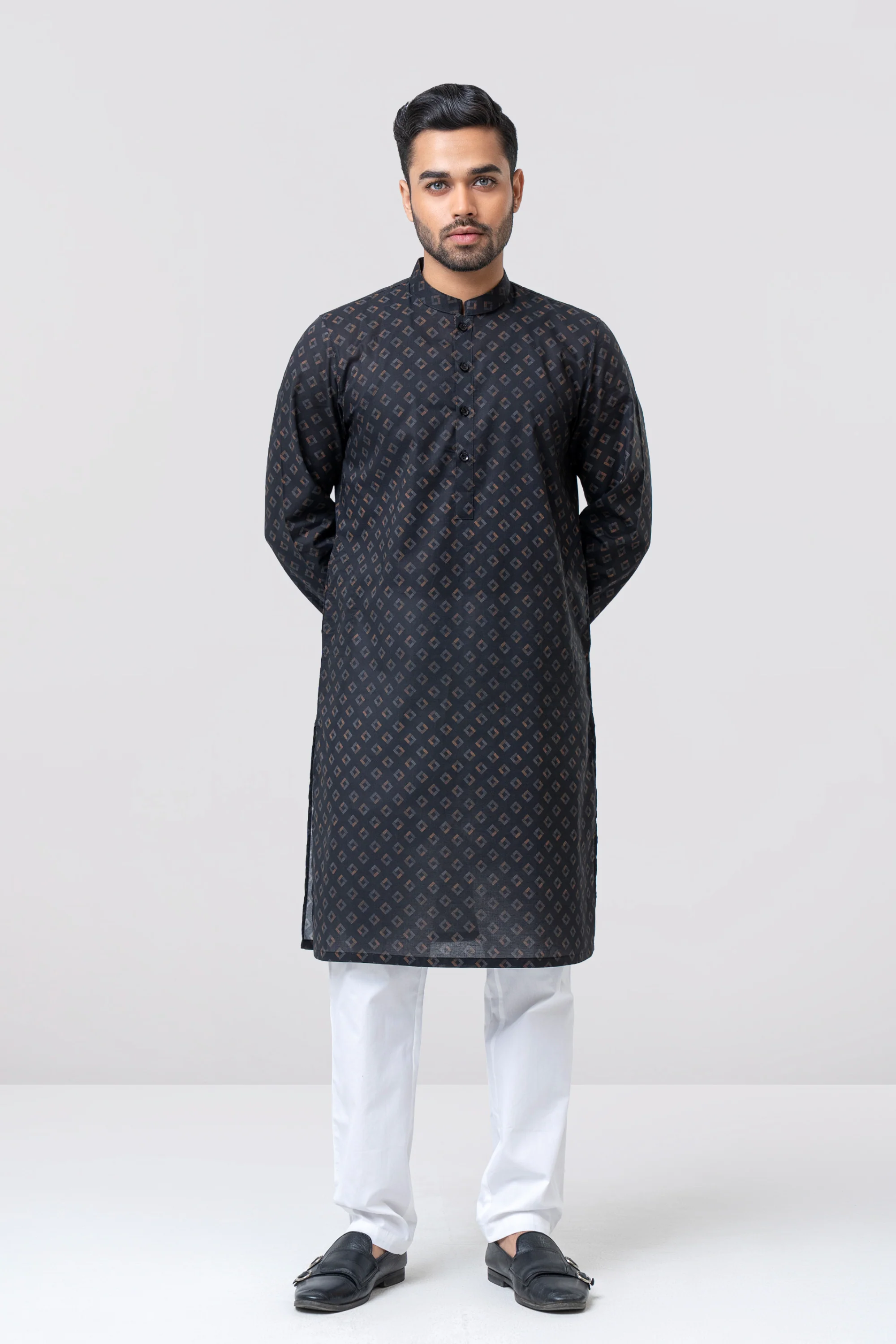 Regular Fit All-Over Printed Panjabi - Image 4