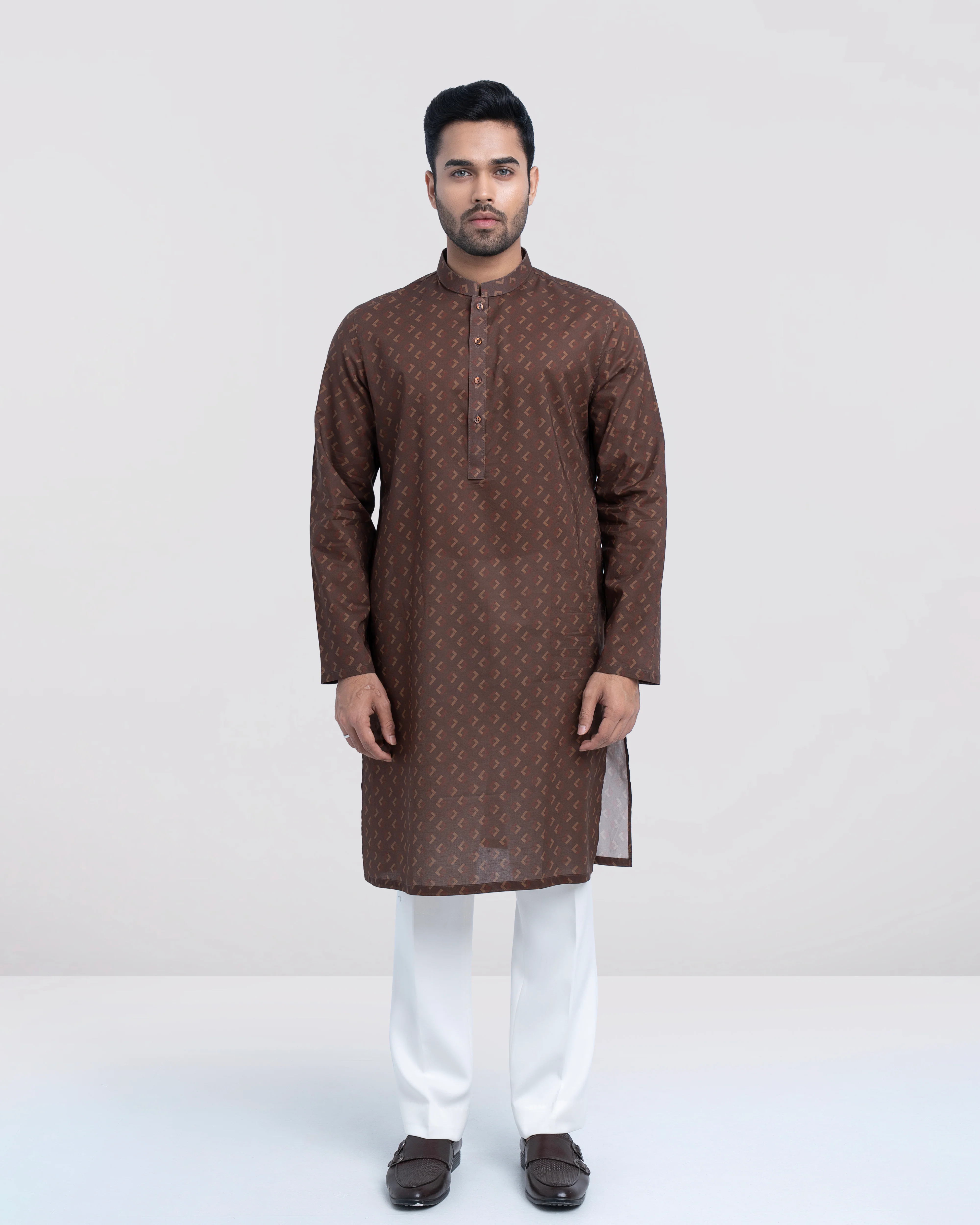 Regular Fit All-Over Printed Panjabi - Image 7