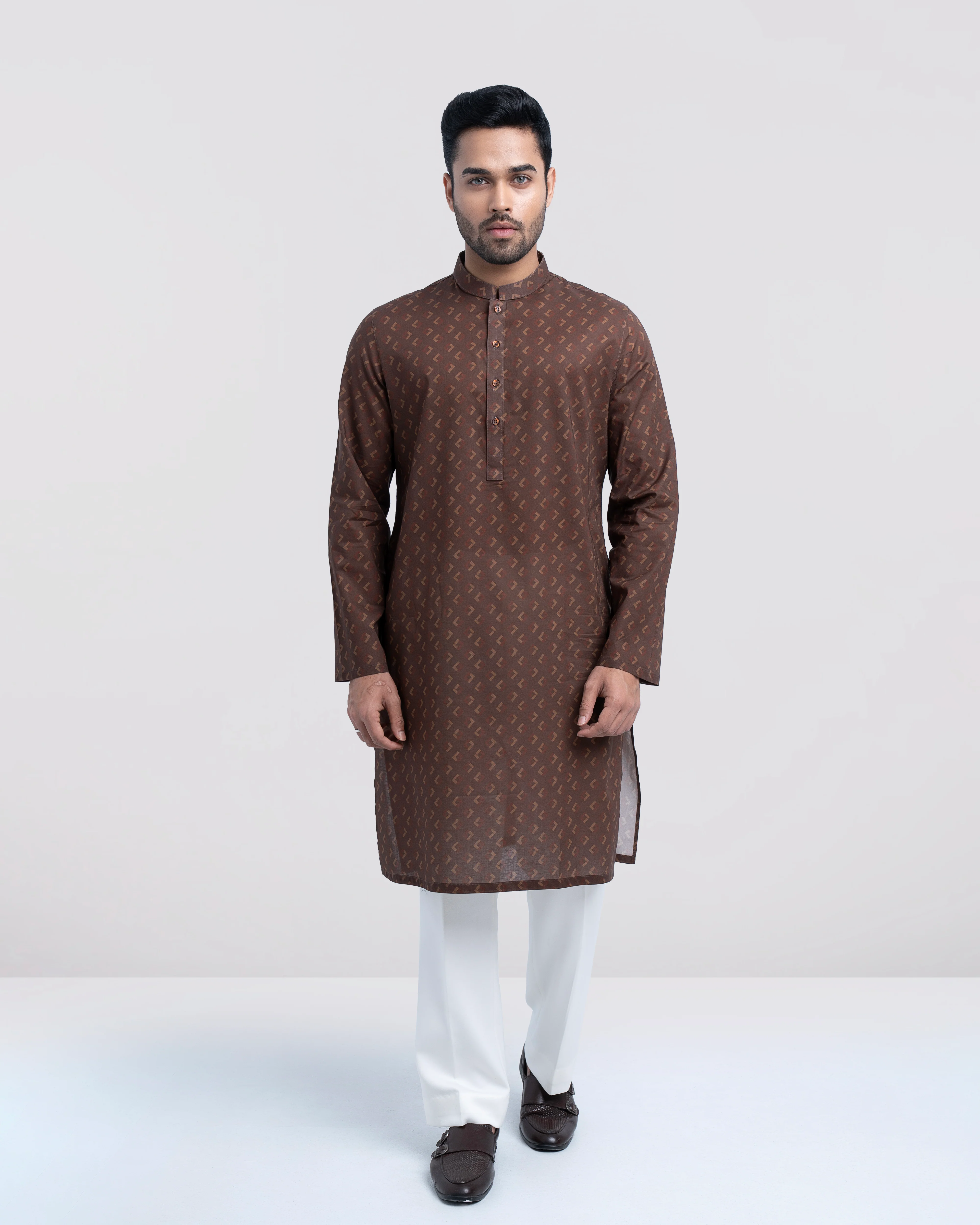 Regular Fit All-Over Printed Panjabi - Image 8