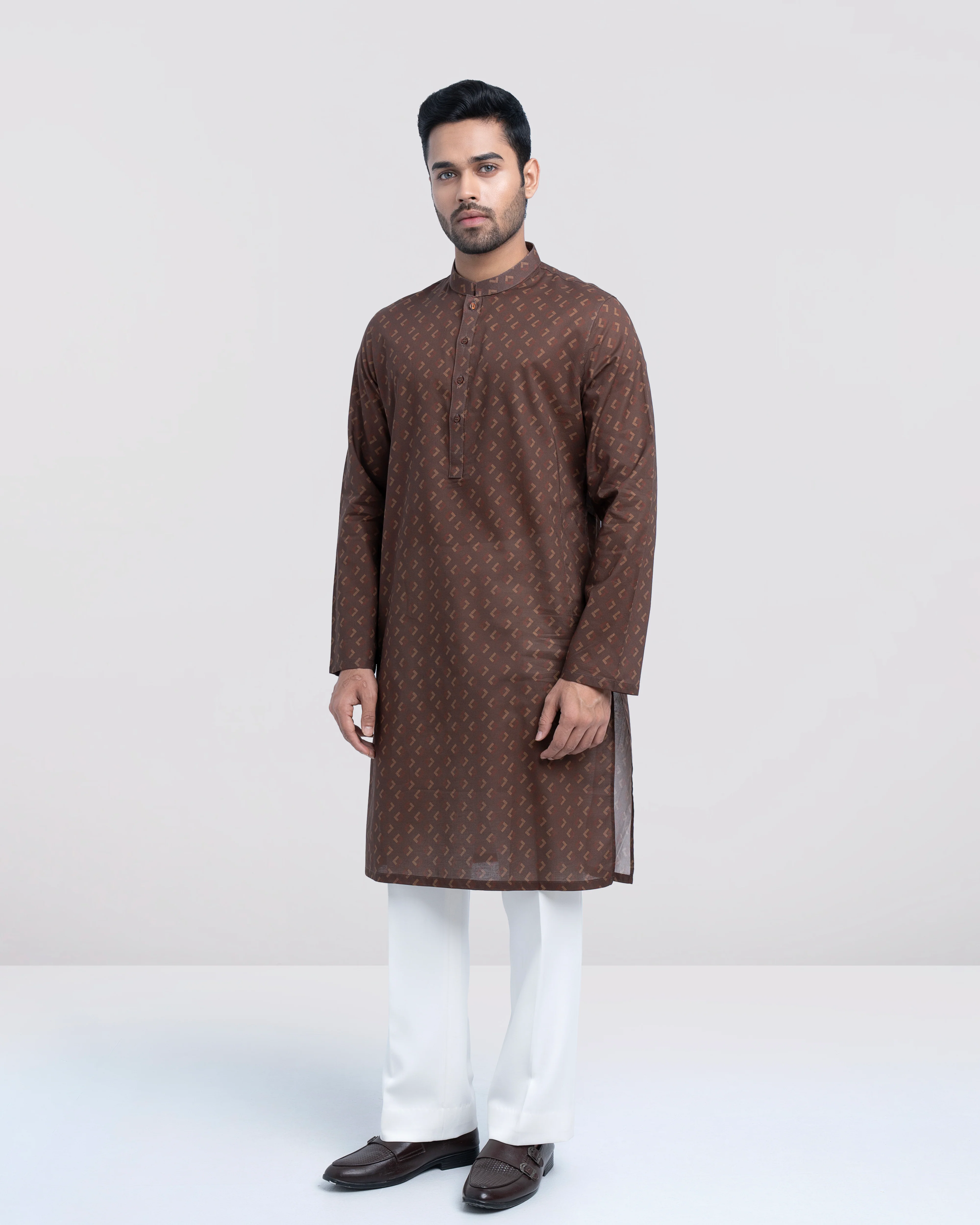 Regular Fit All-Over Printed Panjabi - Image 9