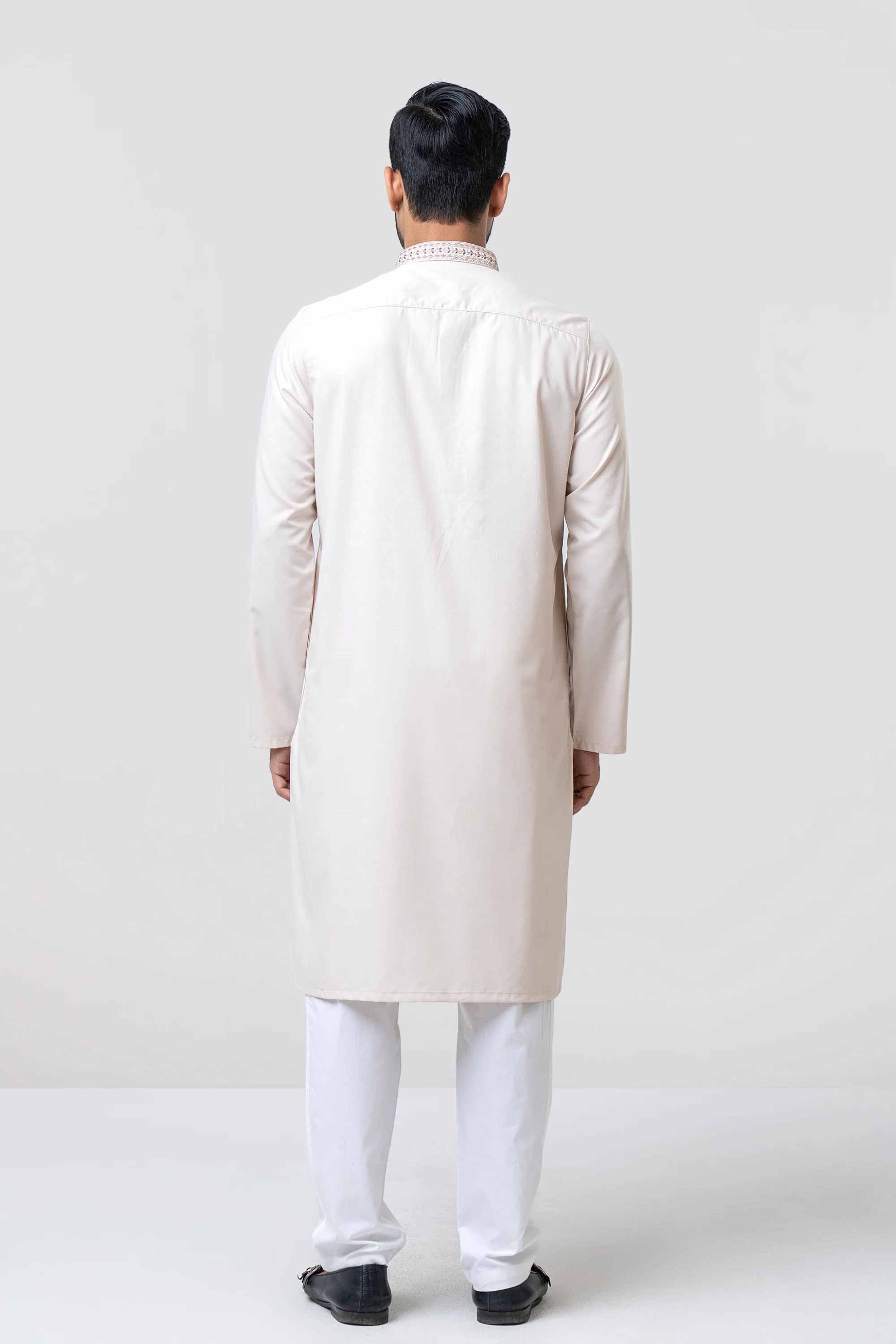 Regular Fit Embroidered Formal Panjabi - Image 3